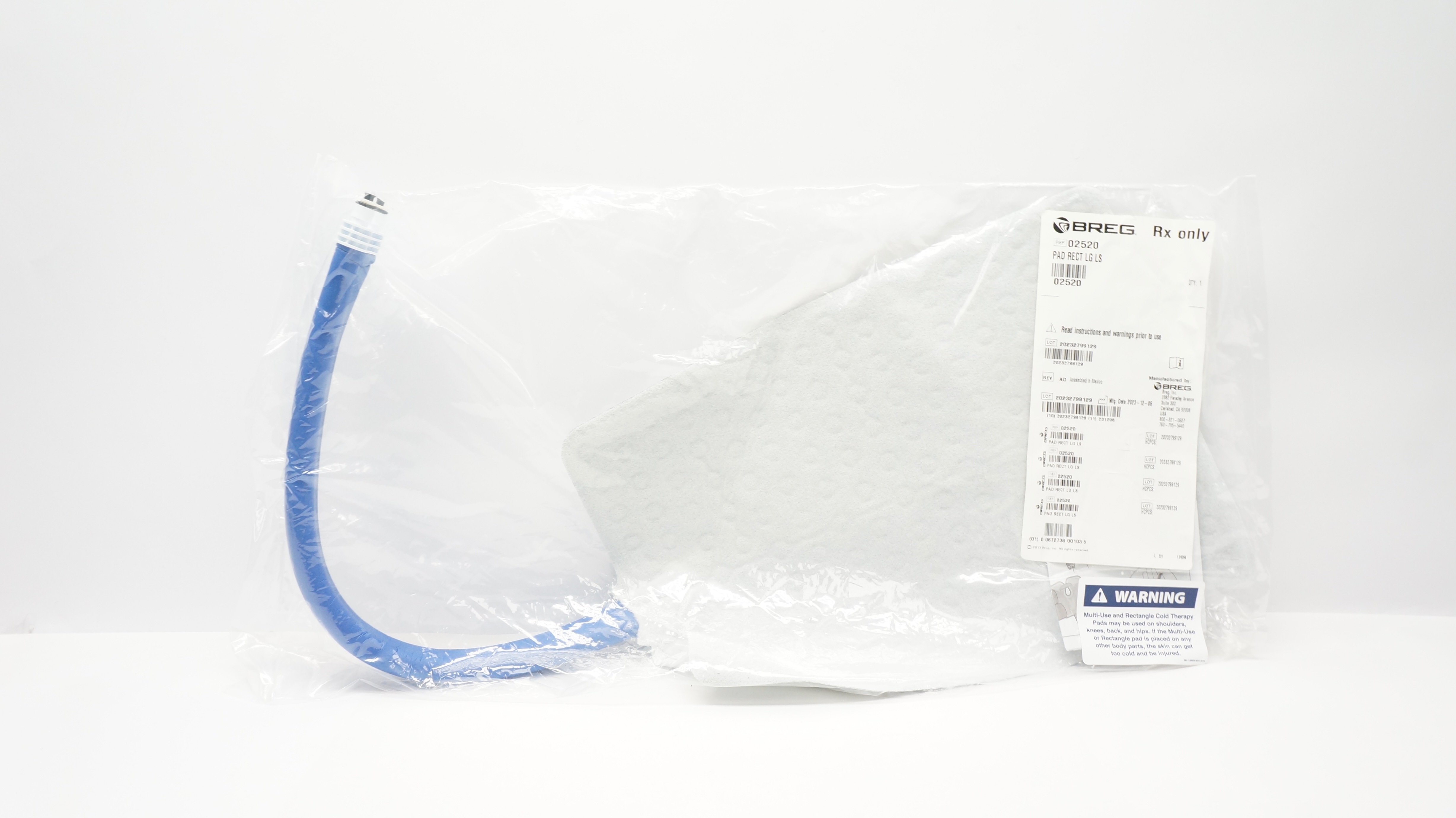 Breg 02520 Pad, Large Rectangle, Long Stem 16inch