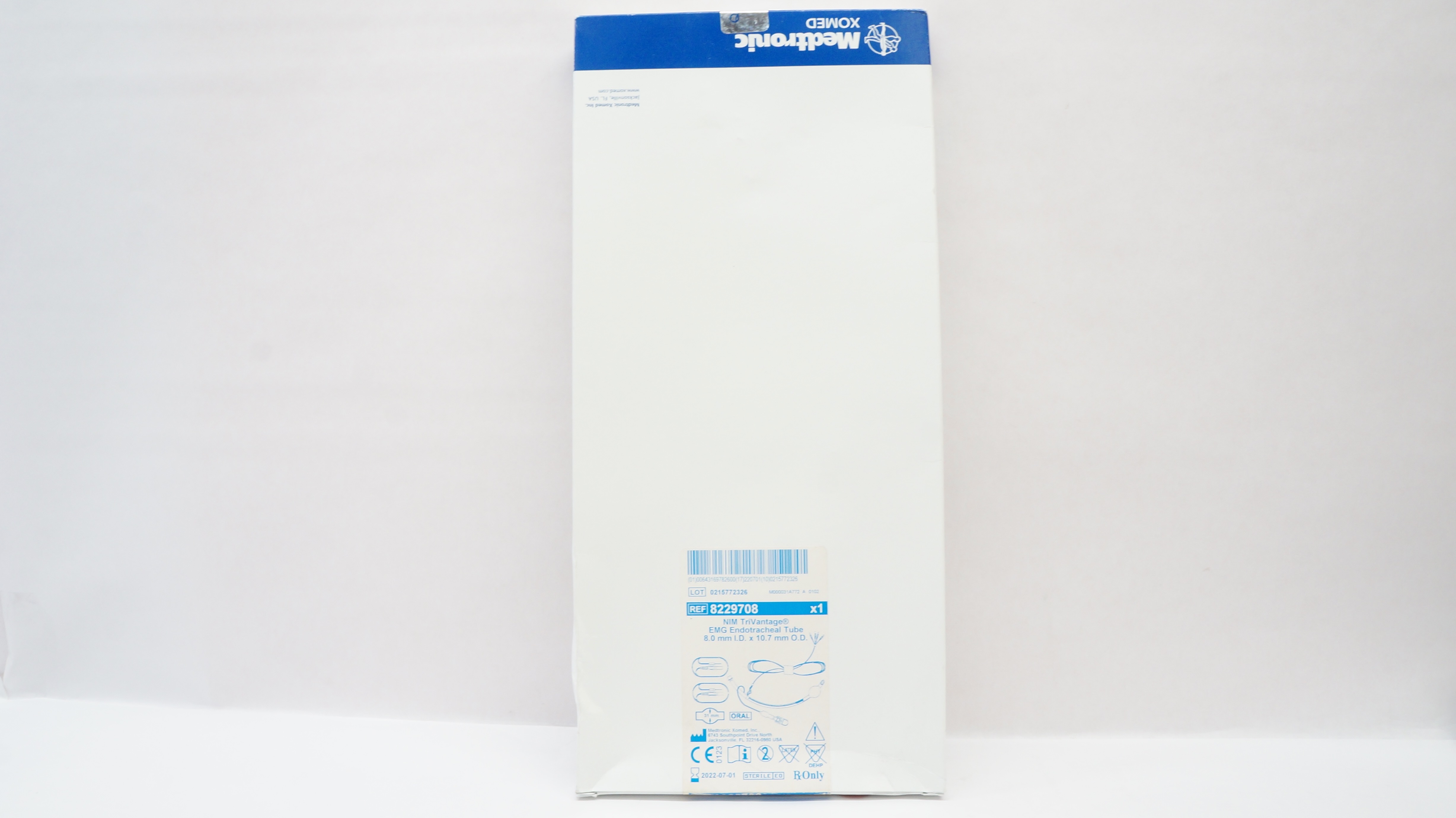 Medtronic 8229708 NIM TriVantage EMG Endotracheal Tube 8.0mm ID x 10.7mm OD (x)