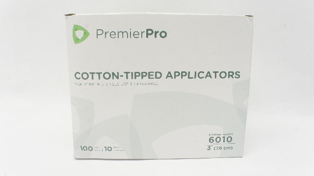 PremierPro 6010 Cotton-Tipped Applicators 3inch - Box of 1000