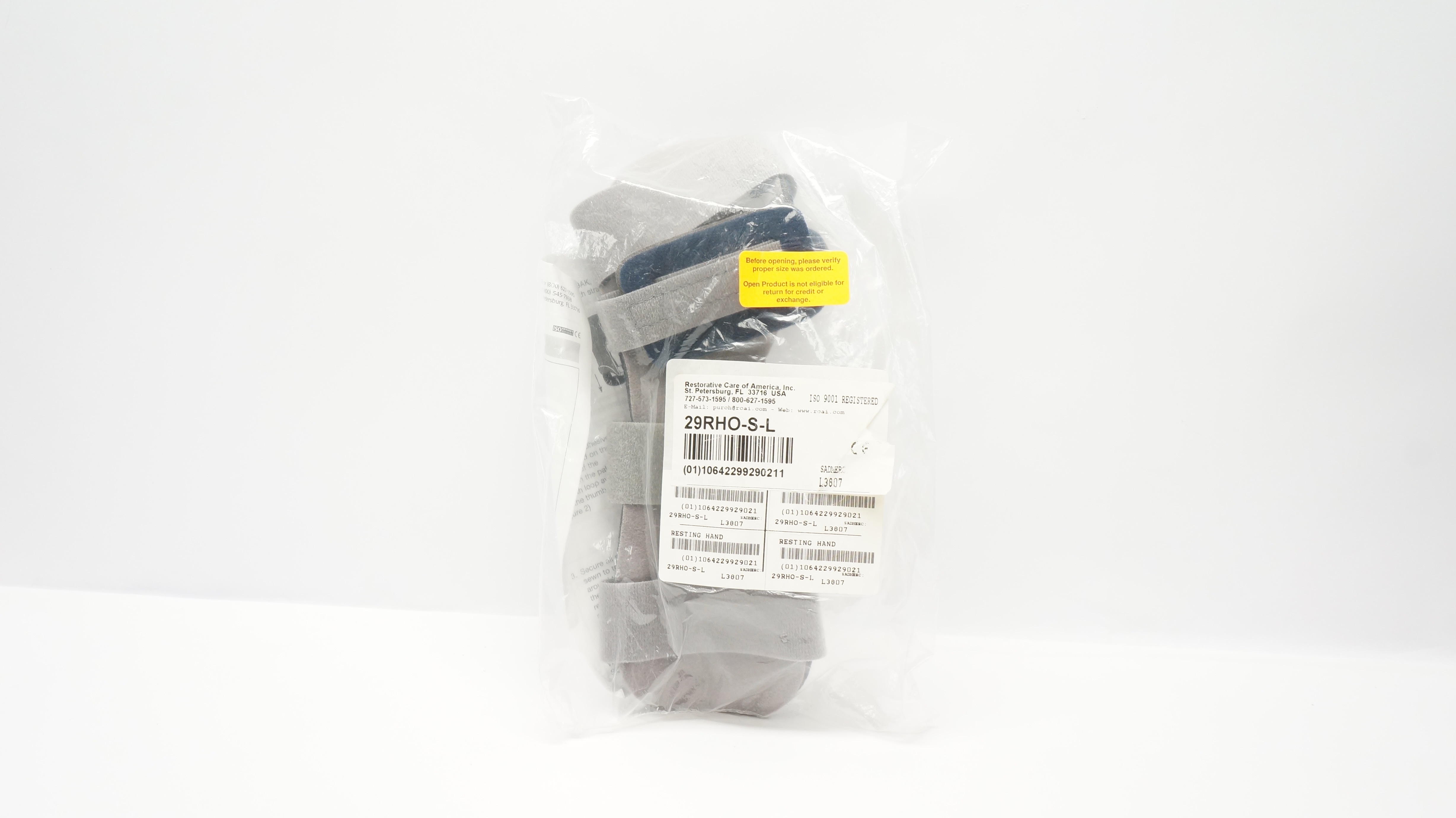 Restorative Care of America 29RHO-S-L Resting Hand