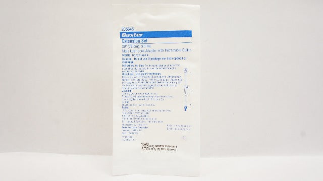 Baxter 2C5645 Extension Set 29inch x 3.9mL