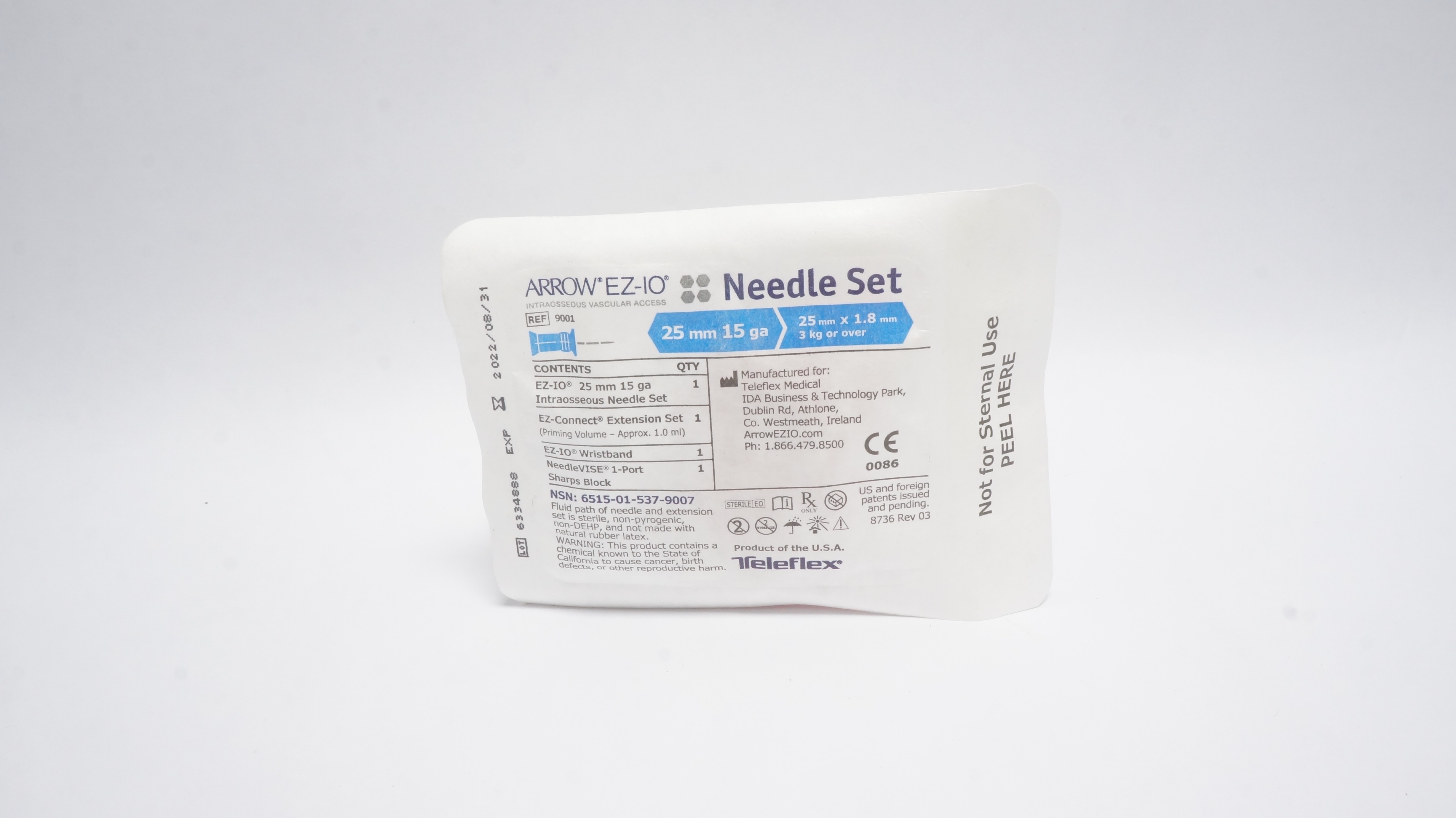 Teleflex 9001 Arrow EZ-IO Ndle Set 25mm x 15Ga (x)