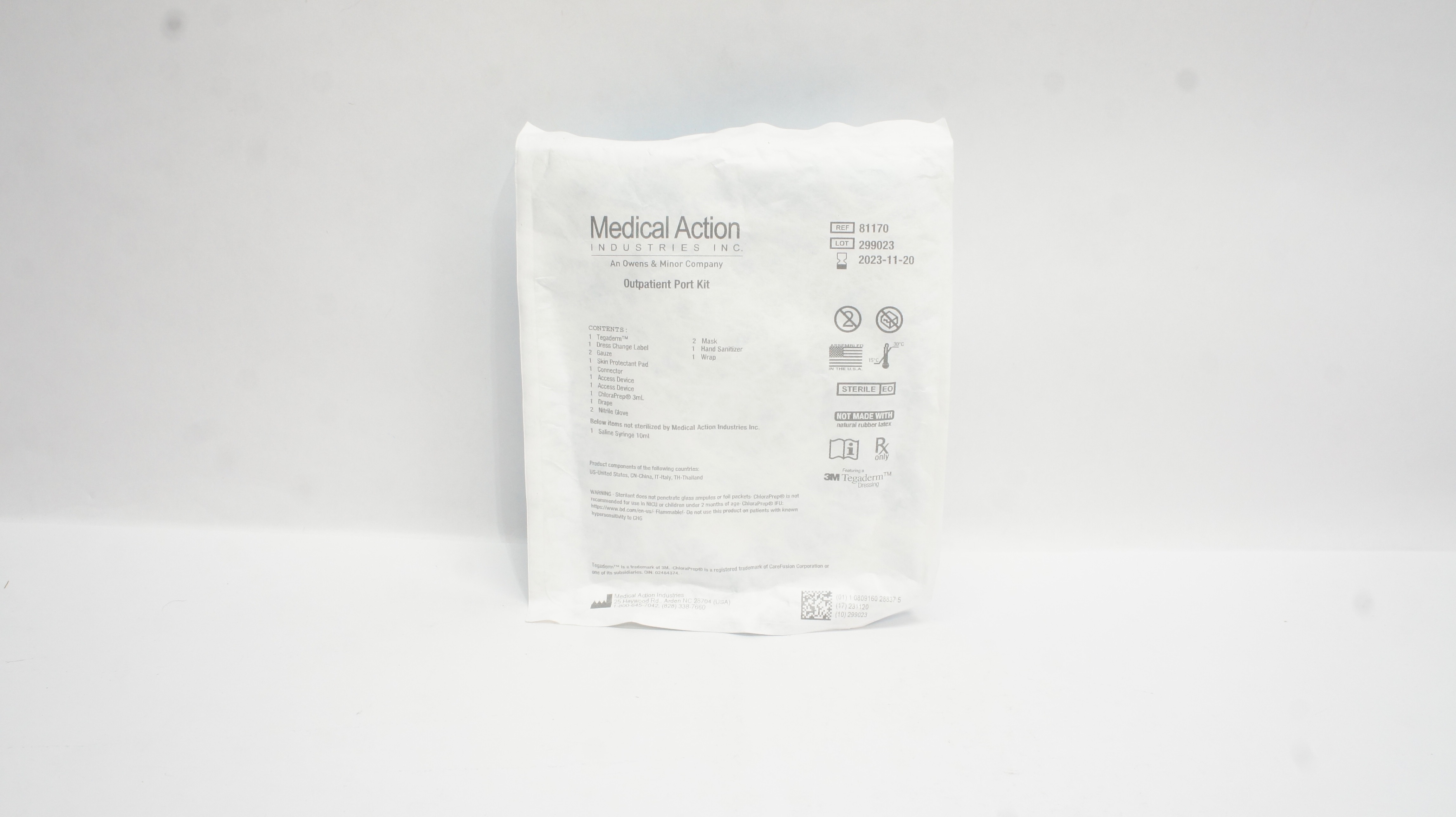 Medical Action 81170 3M Tegaderm Outpatient Port Kit (x)