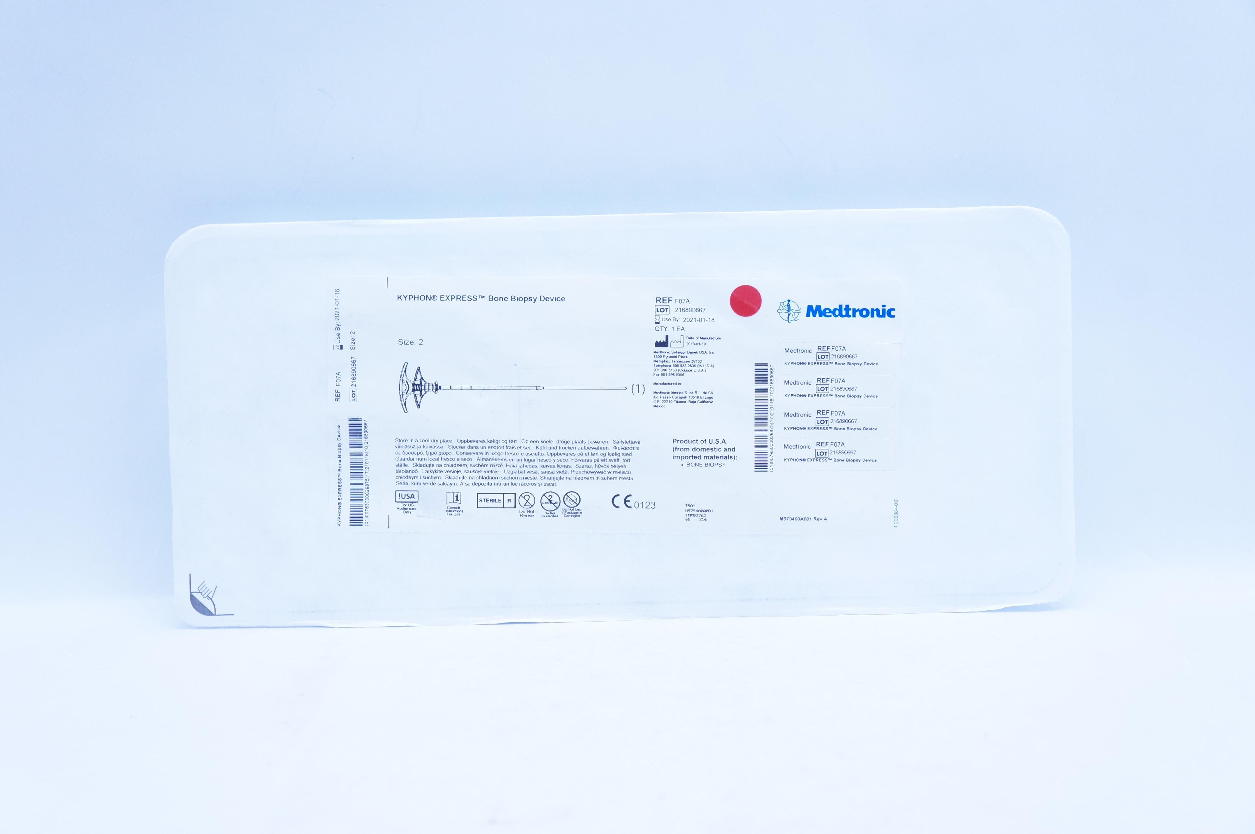 Medtronic F07A Kyphon Express Bone Biopsy Device, Size 2