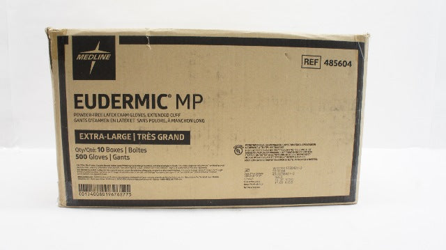 Medline 485604 Eudermic MP Powder-Free Latex Exam Gloves - Box of 500