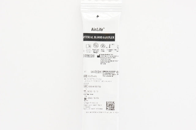 Vyaire 9025TRU X1 AirLife Arterial Blood Sampler Syringe 1ml 25G x 5/8inch (x)