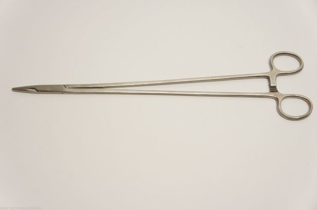 Sklar Holder Ndle Debakey 12 in. lg Serrated Tungsten Carb Jaws