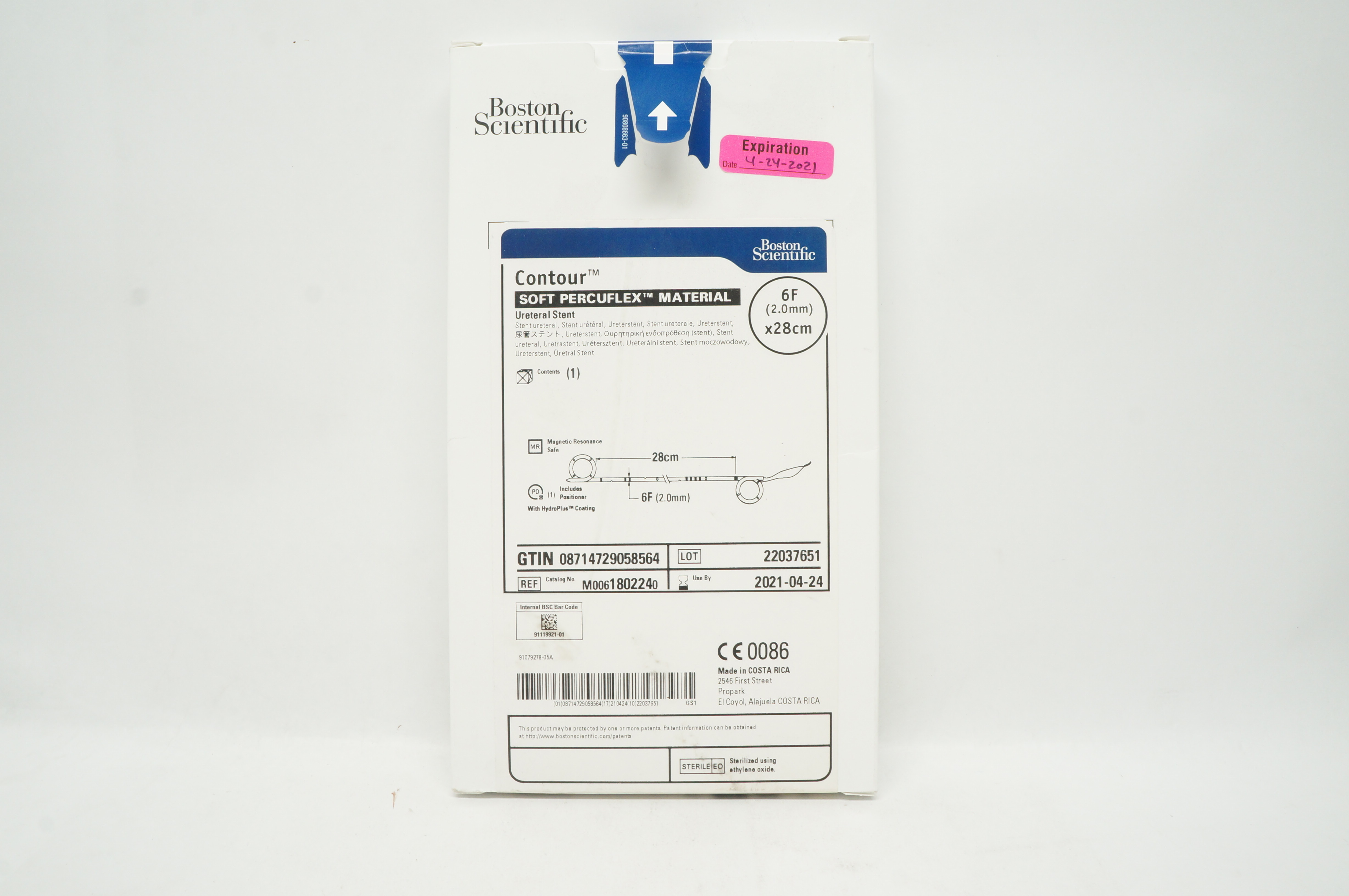 Boston Scientific 180224 Soft Percuflex Material Ureteral Stnt 6F x 28cm (x)