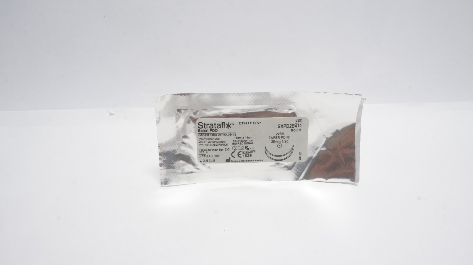Ethicon SXPD2B414 Stratafix Spiral PDO 2-0 14cm Sutures