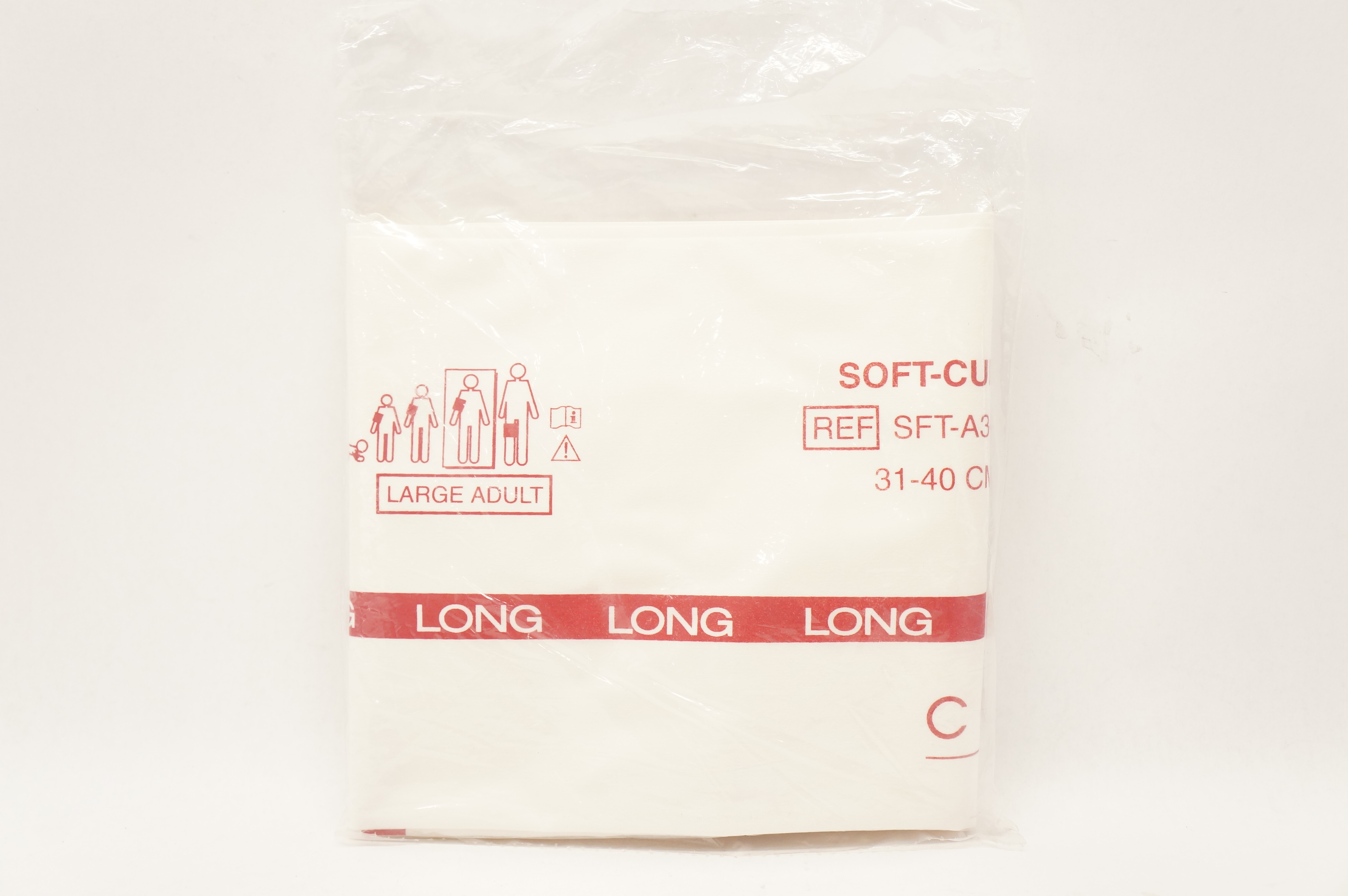 GE SFT-A3-2A-L Soft-Cuf Critikon Blood Pressure Cuffs 31-40cm, Large Adult, Long