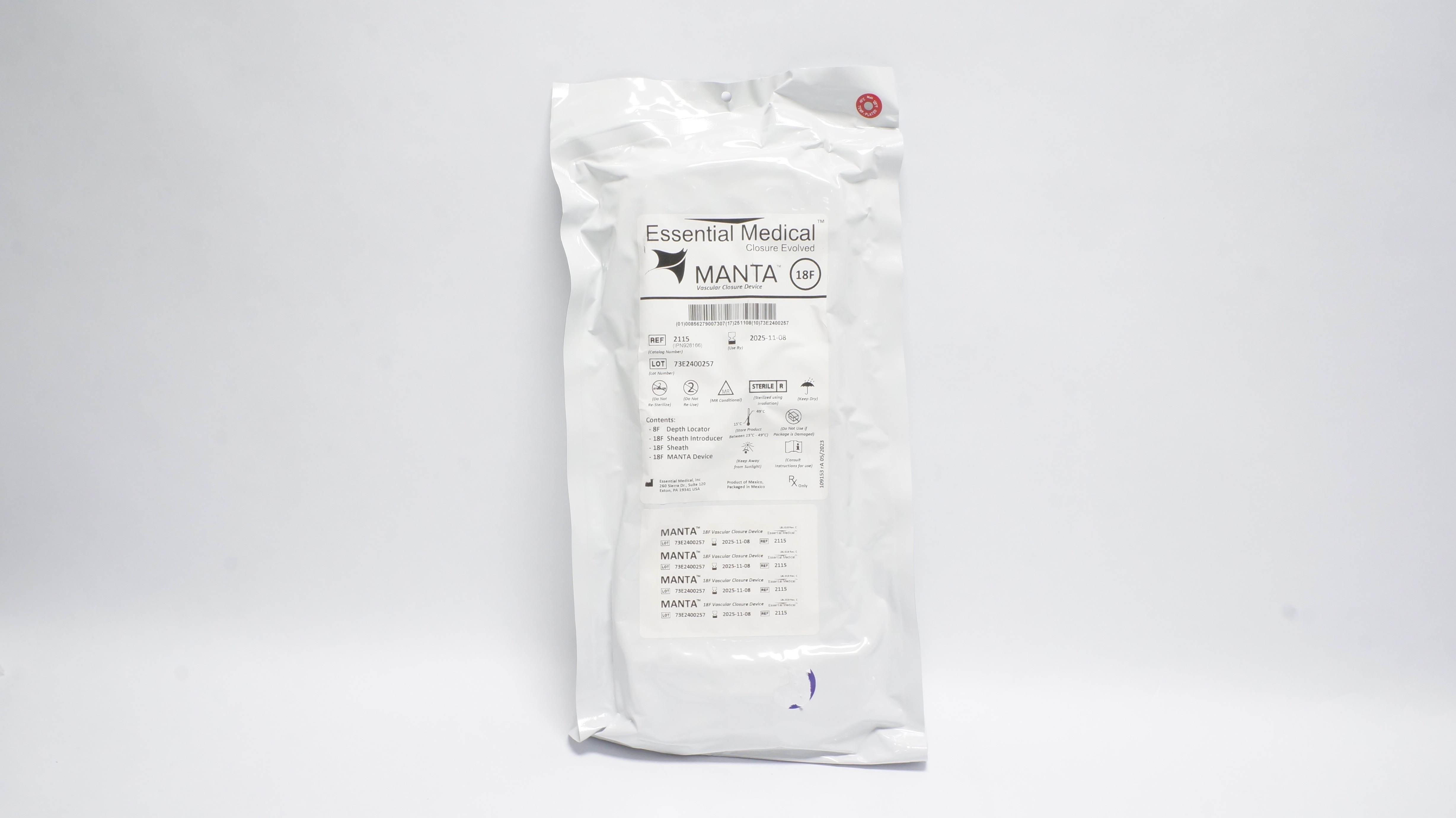 Essential Medical 2115 Manta Vascular Closure Device 18F (x)