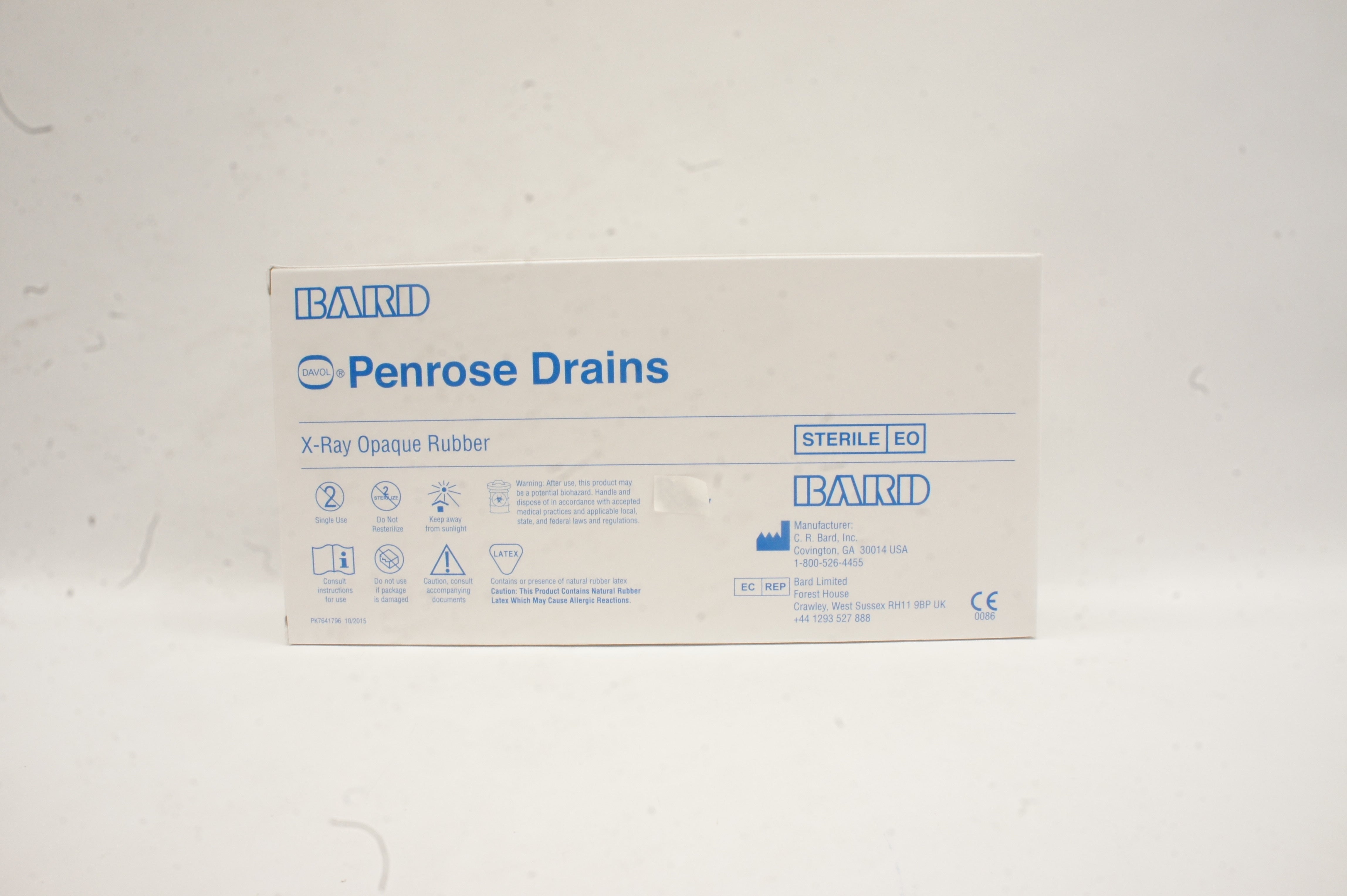 Bard 0912040 Davol Penrose Drains 12inch 5/8inch ID - Box of 50 (x)