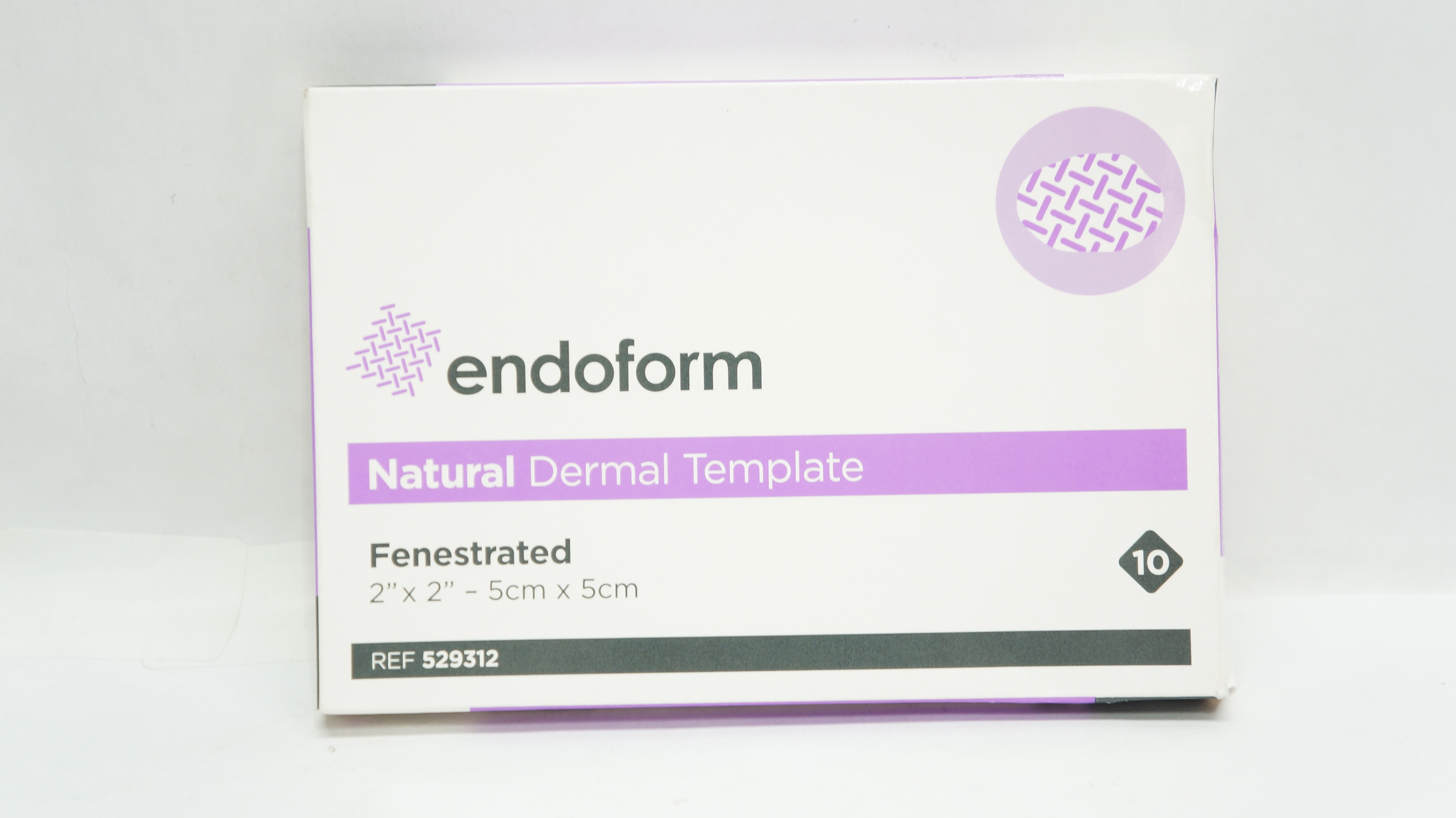 Aroa Biosurgery 529312 Endoform Dermal Template 2inch x 2inch - Box of 10