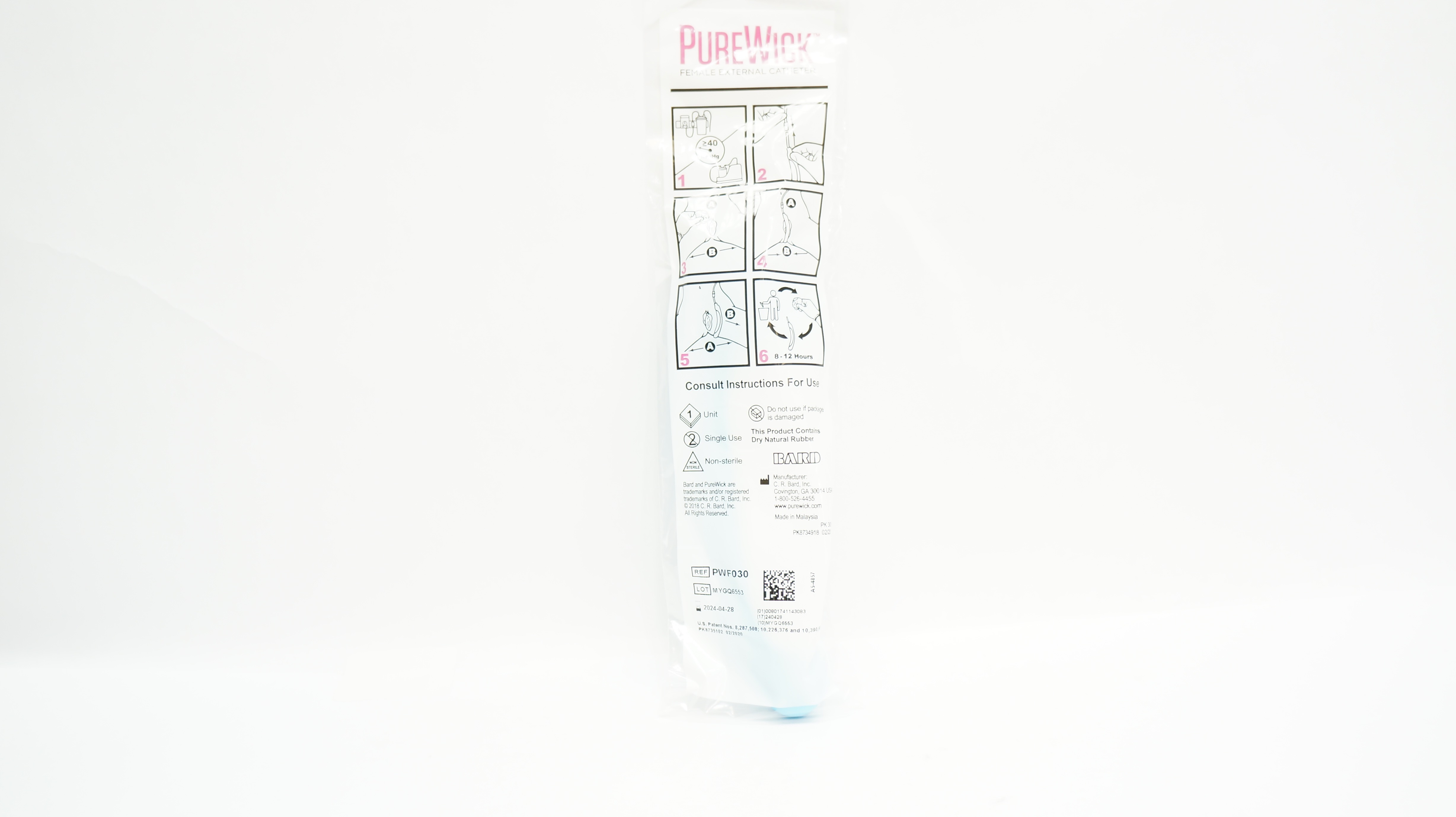 Bard PWF030 PureWick Female External Cath. ≥40 mmHg