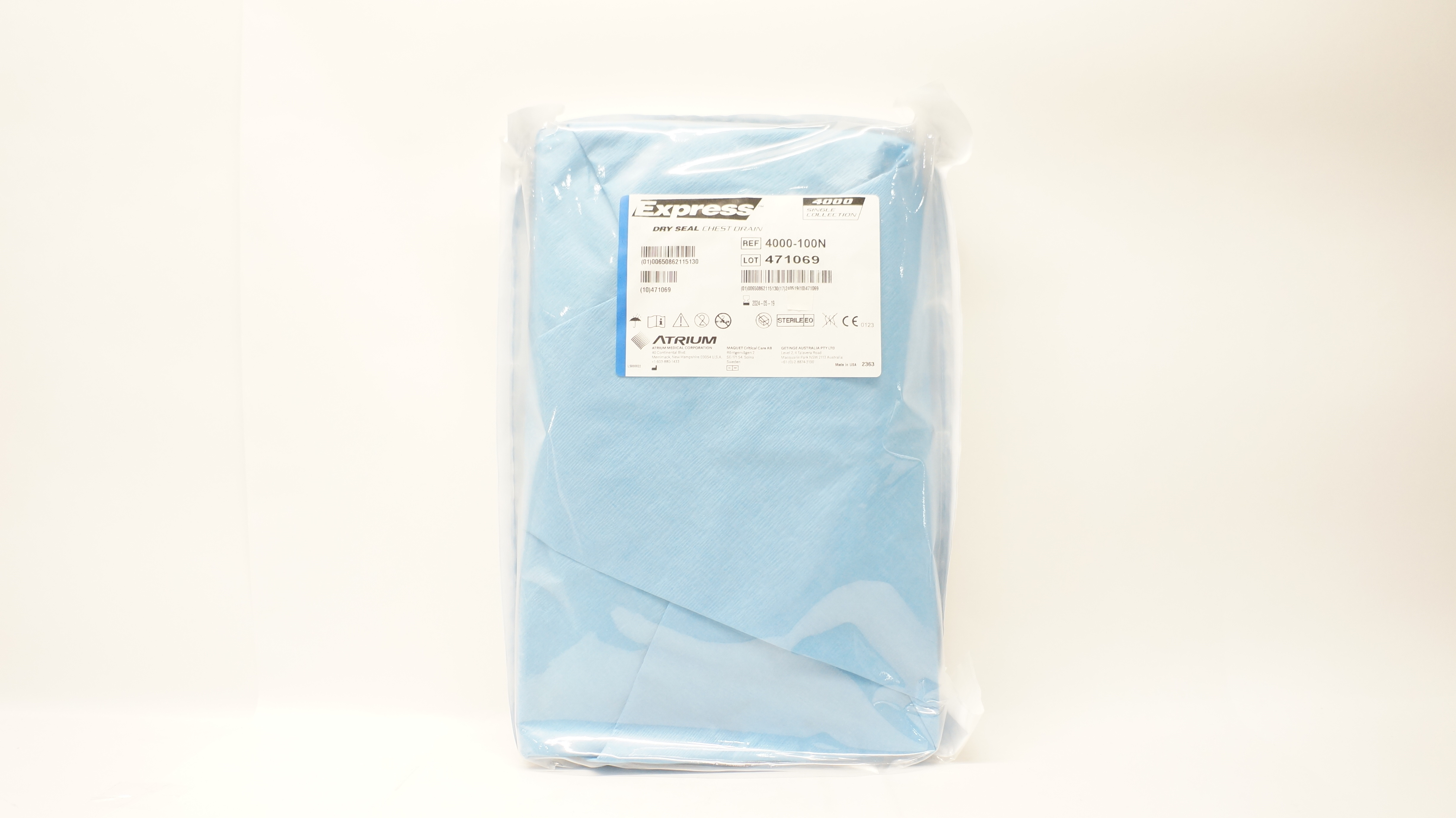 Atrium 4000-100N Express 4000 Single Collection Dry Seal Chest Drain