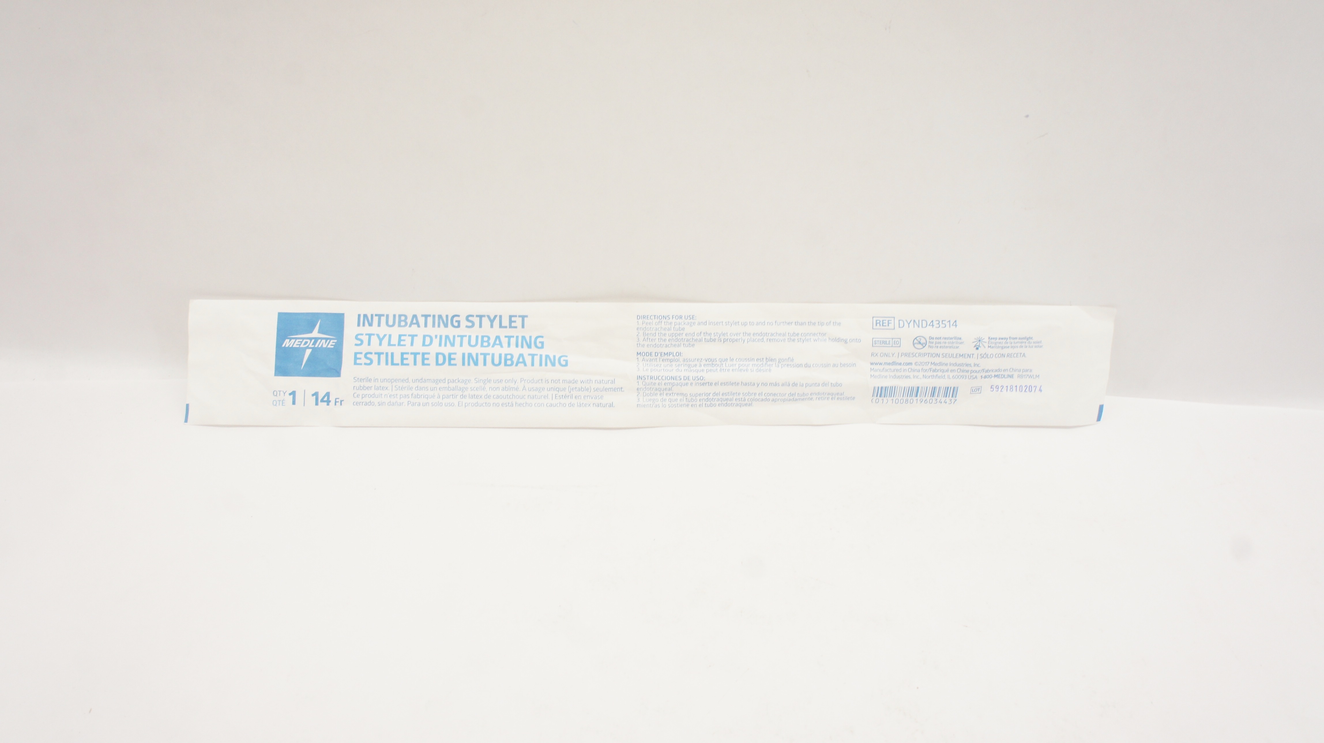 Medline DYND43514 Intubating Stylet 14Fr