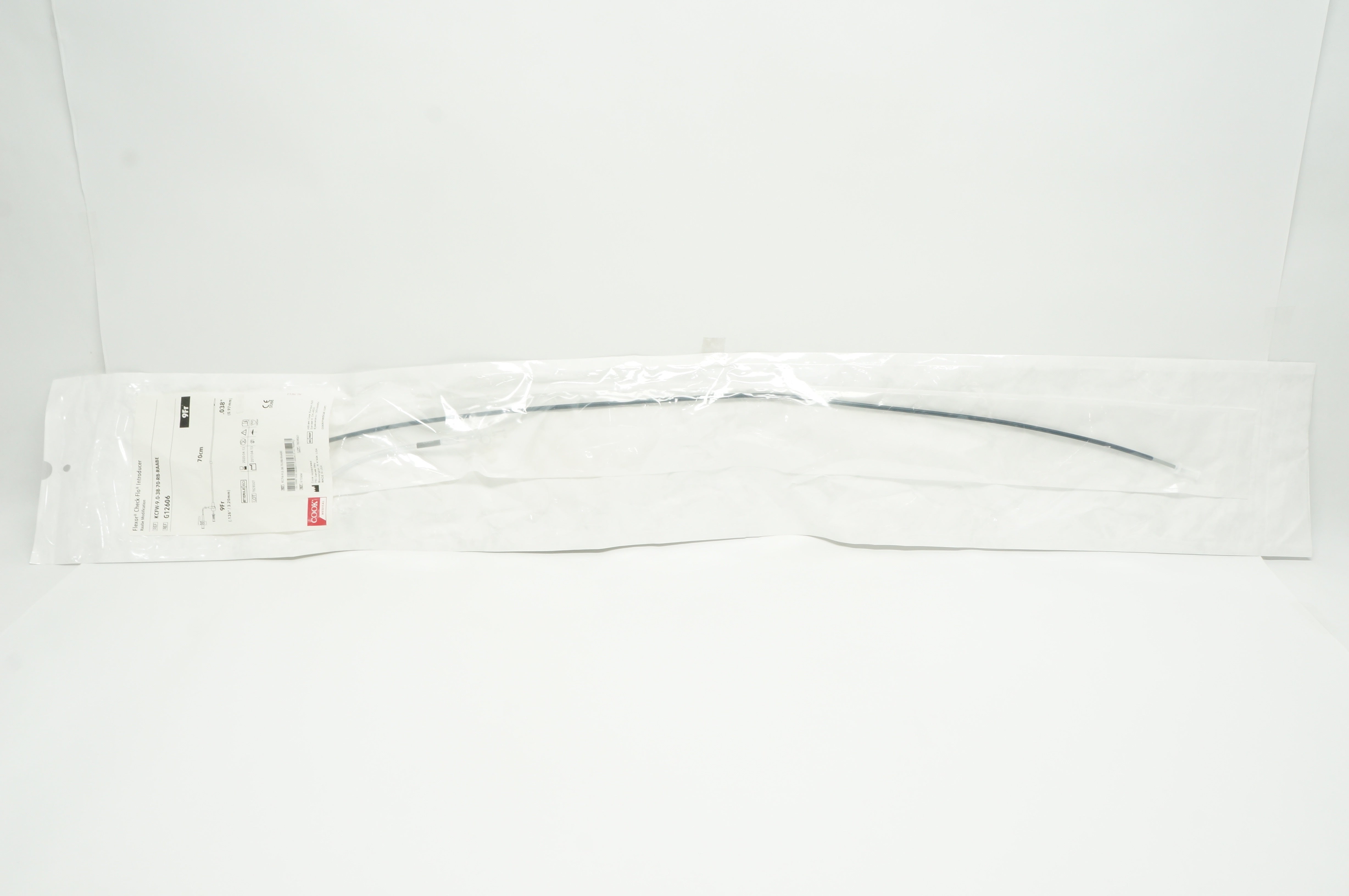 Cook Medical G12606 Flexor Check-Flo Introducer 9Fr x 70cm x 0.038inch (x)