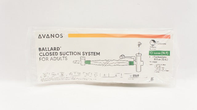 Avanos 8169 Ballard Closed Suction System For Adults 14F x 12inch