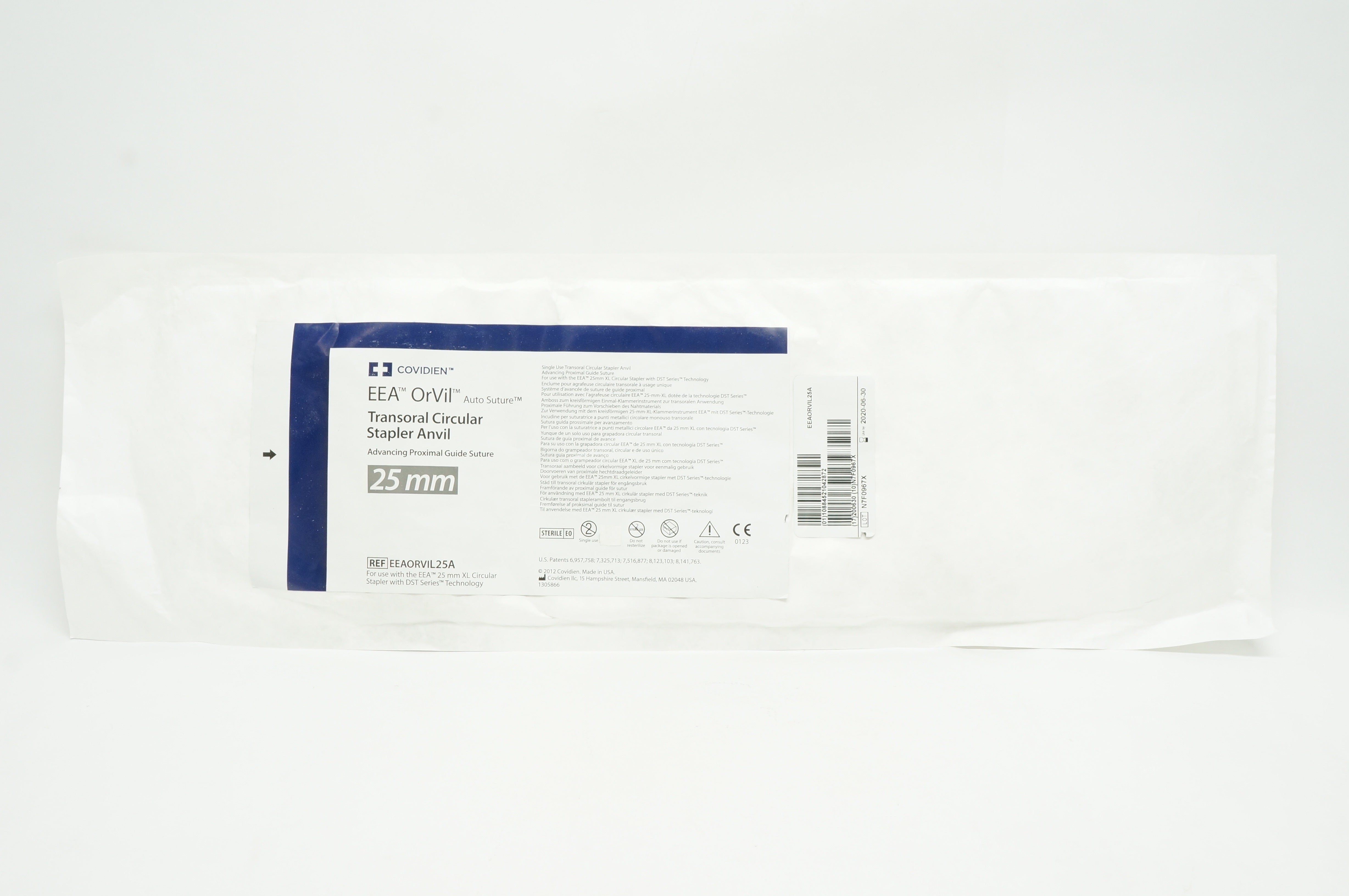Covidien EEAORVIL25 EEA OrVil Transoral Circular Stapler Anvil 25mm (x)
