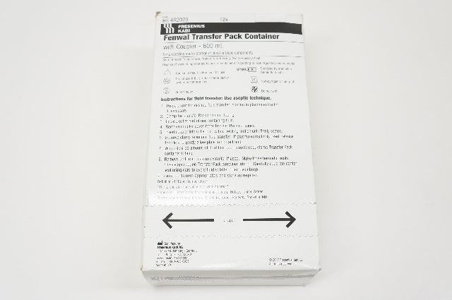 FRESENIUS KABI 4R2023 Fenwal Transsfer Pack Container - 600mL - Pack of 12