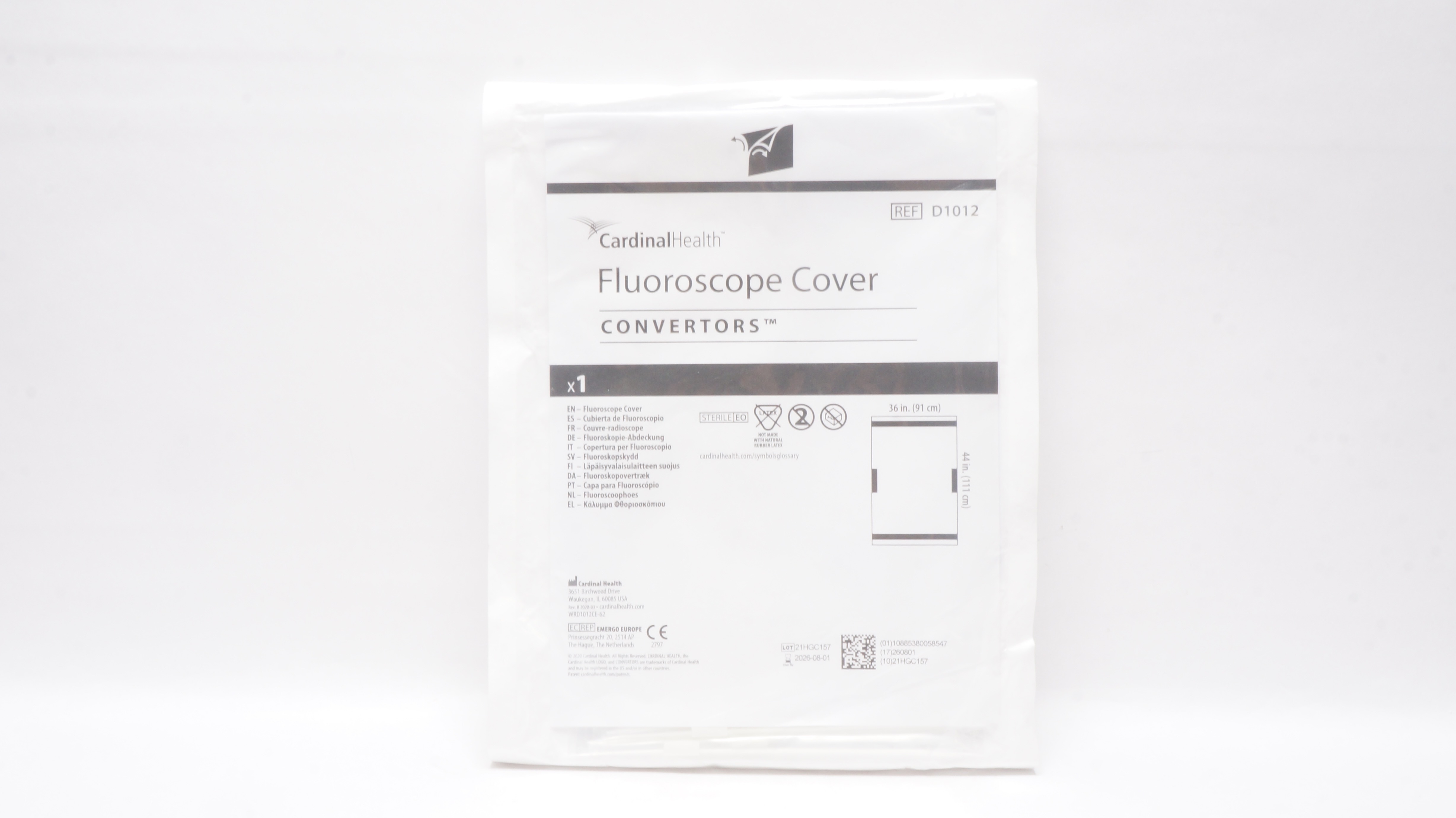 Cardinal Health D1012 Fluoroscope Cover Convertors
