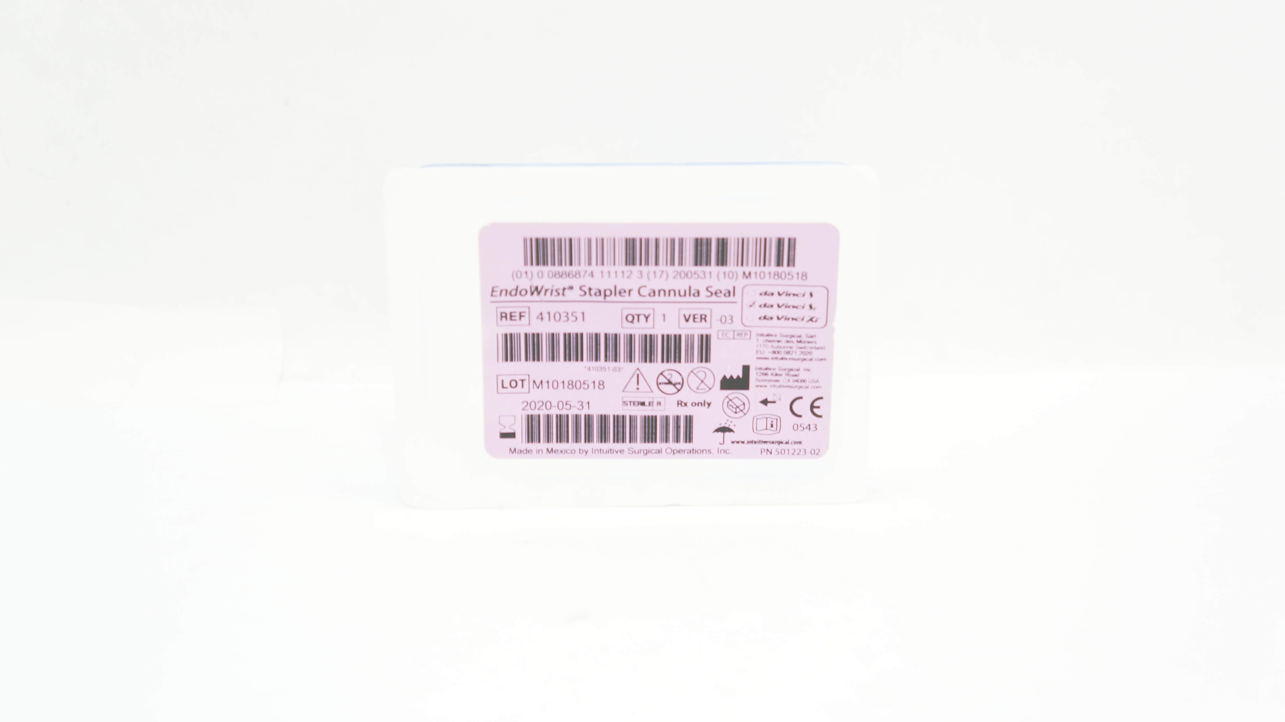 Intuitive 410351 Da Vinci Si EndoWrist Stapler Cannula Seal (x)