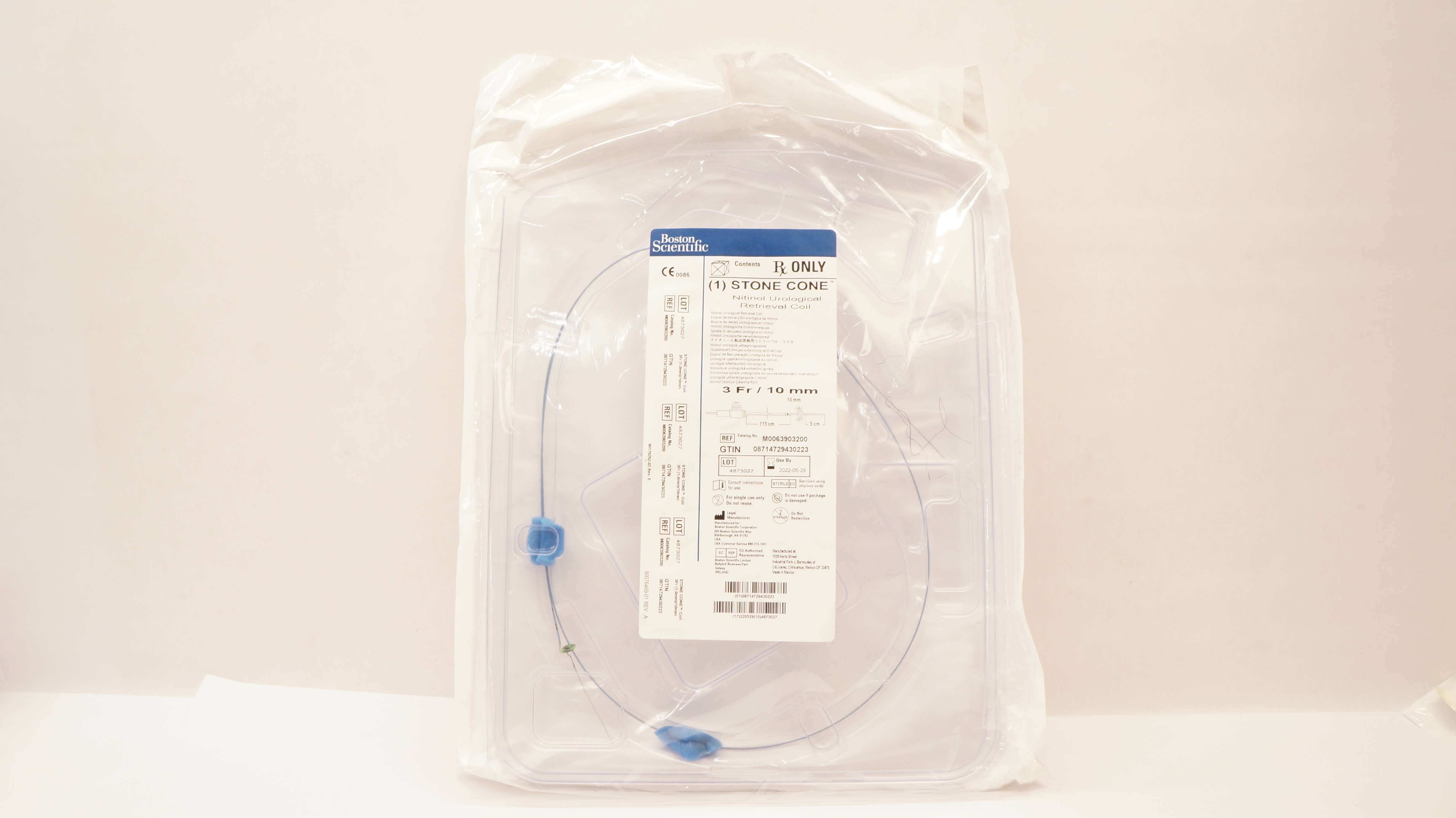 Boston Scientific 390320 Stone Cone Nitinol Retrieval Coil 3Fr/10mm (x)