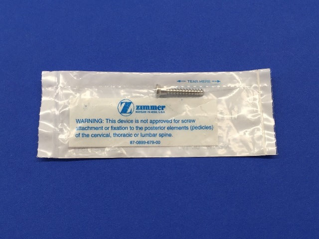 Zimmer 2347-23-30 Cortical Bone Screw Self-Tapping Hex Head 4.5mm x 30mm