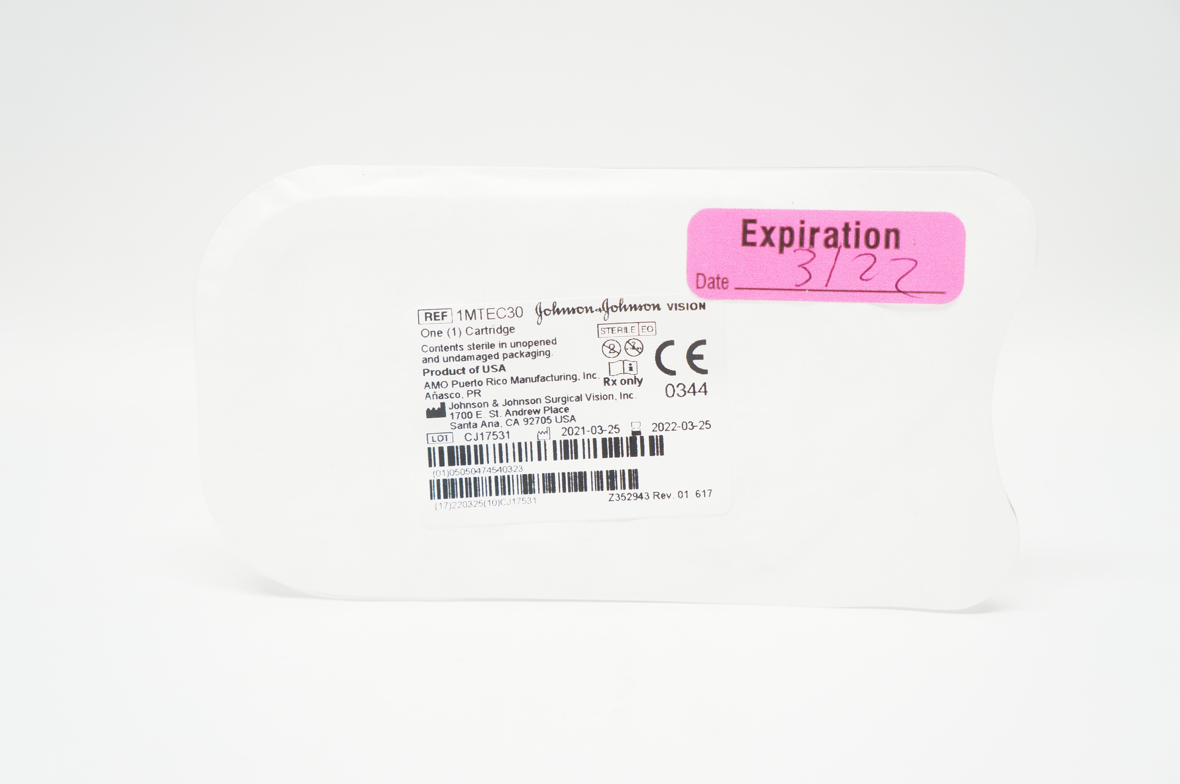 Johnson & Johnson 1MTEC30 Vision One Cartridge (x)