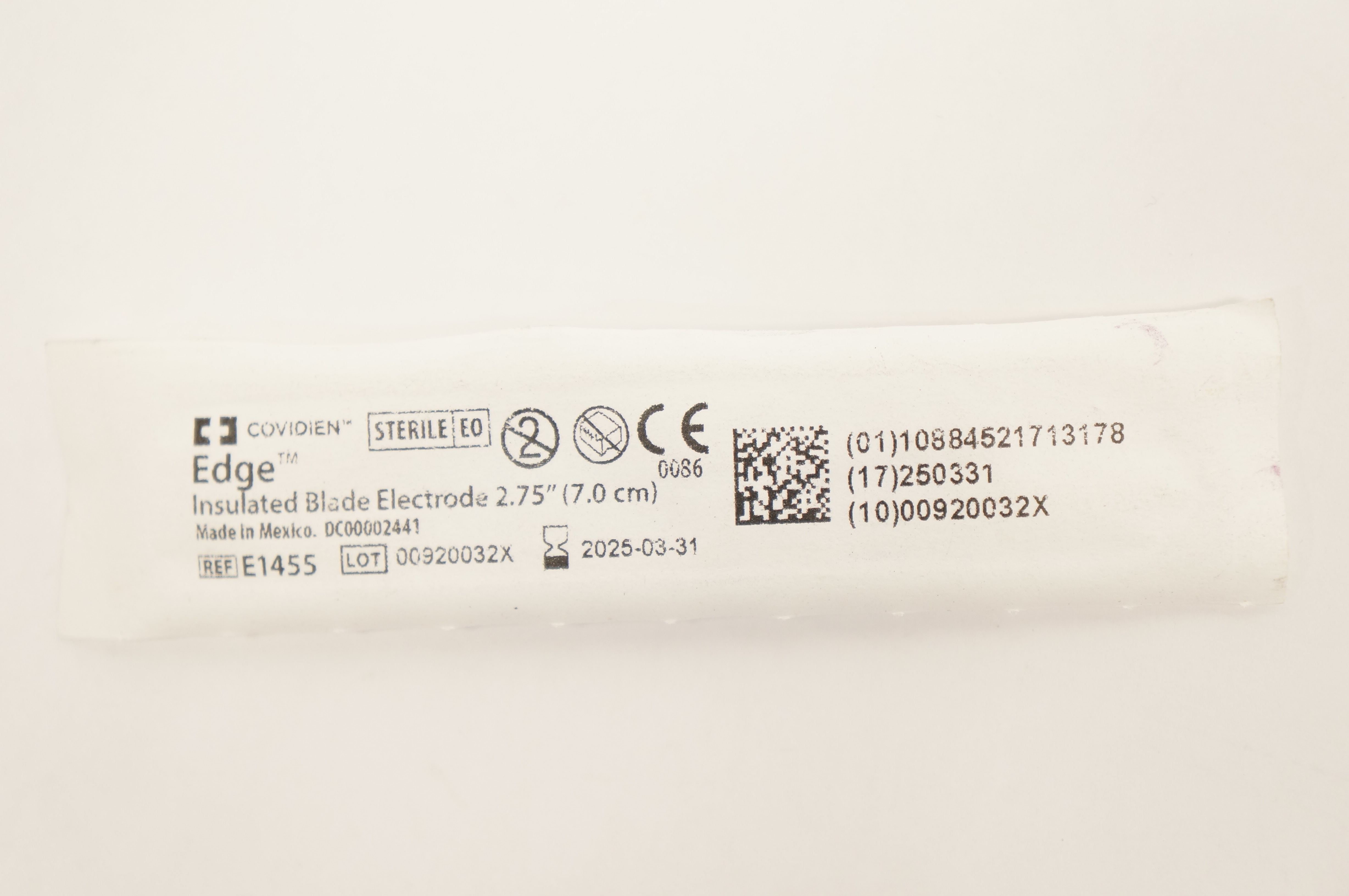 Covidien E1455 Edge Insulated Blade Electrode 2.75inch