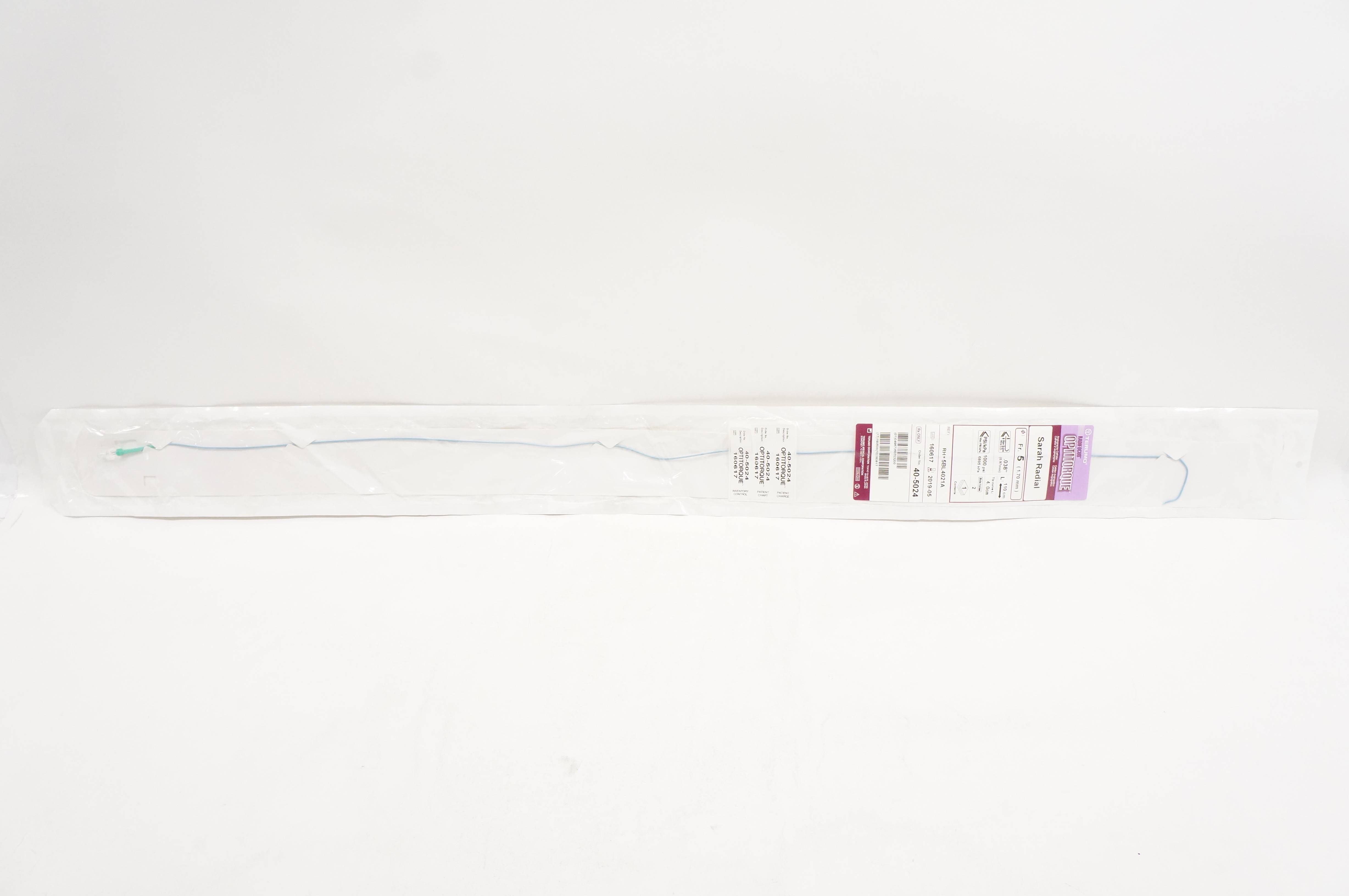 Terumo RH*5BL4021A RadiFocus Optitorque Angiographic Cath. 5Fr x 110cm (x)