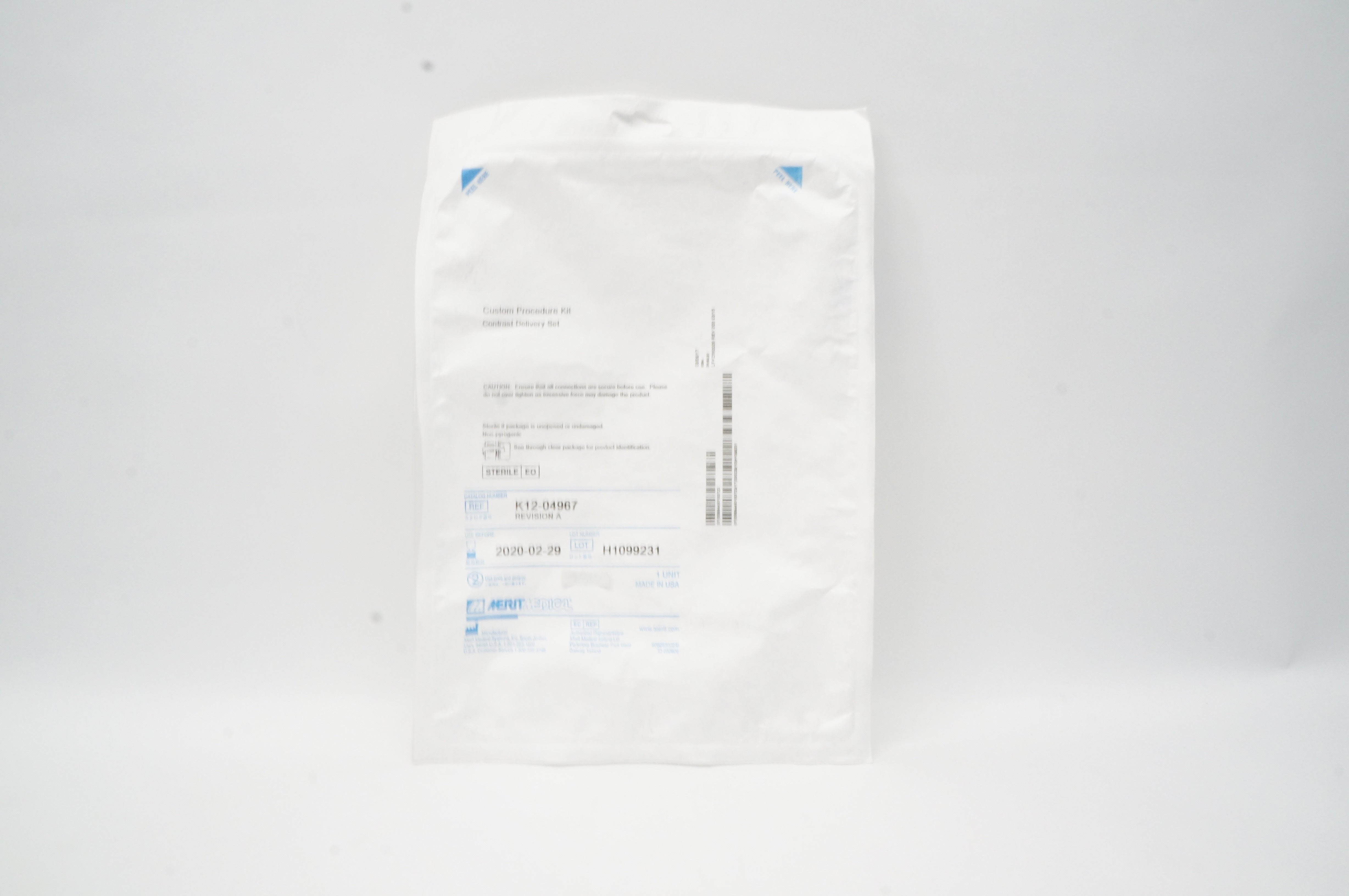 MeritMedical K12-04967 Custom Procedure Kit, Contrast Delivery Set (x)