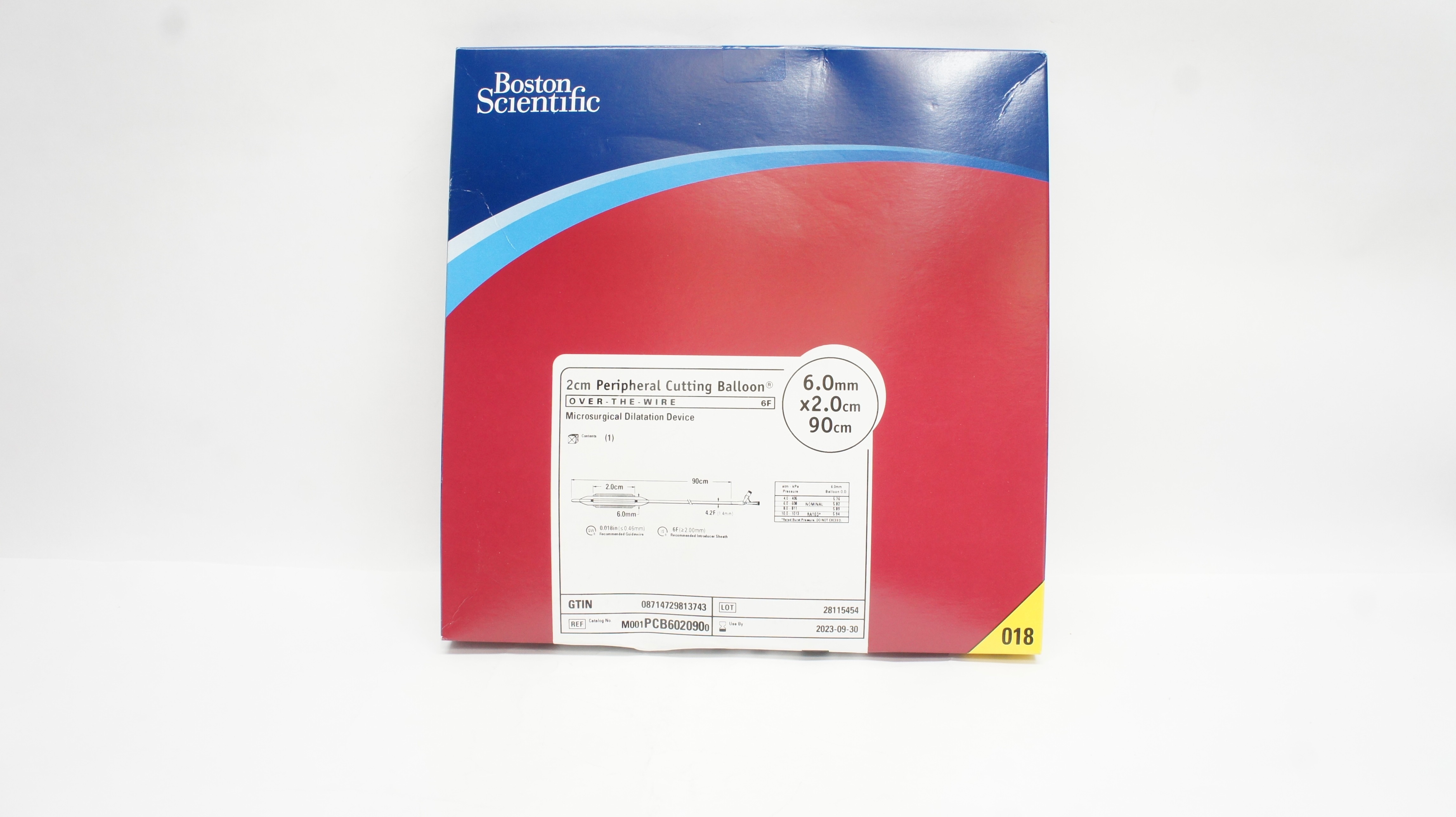 Boston Scientific PCB602090 Peripheral Cutting Balloon 6.0mm x 2.0cm x 90cm (x)