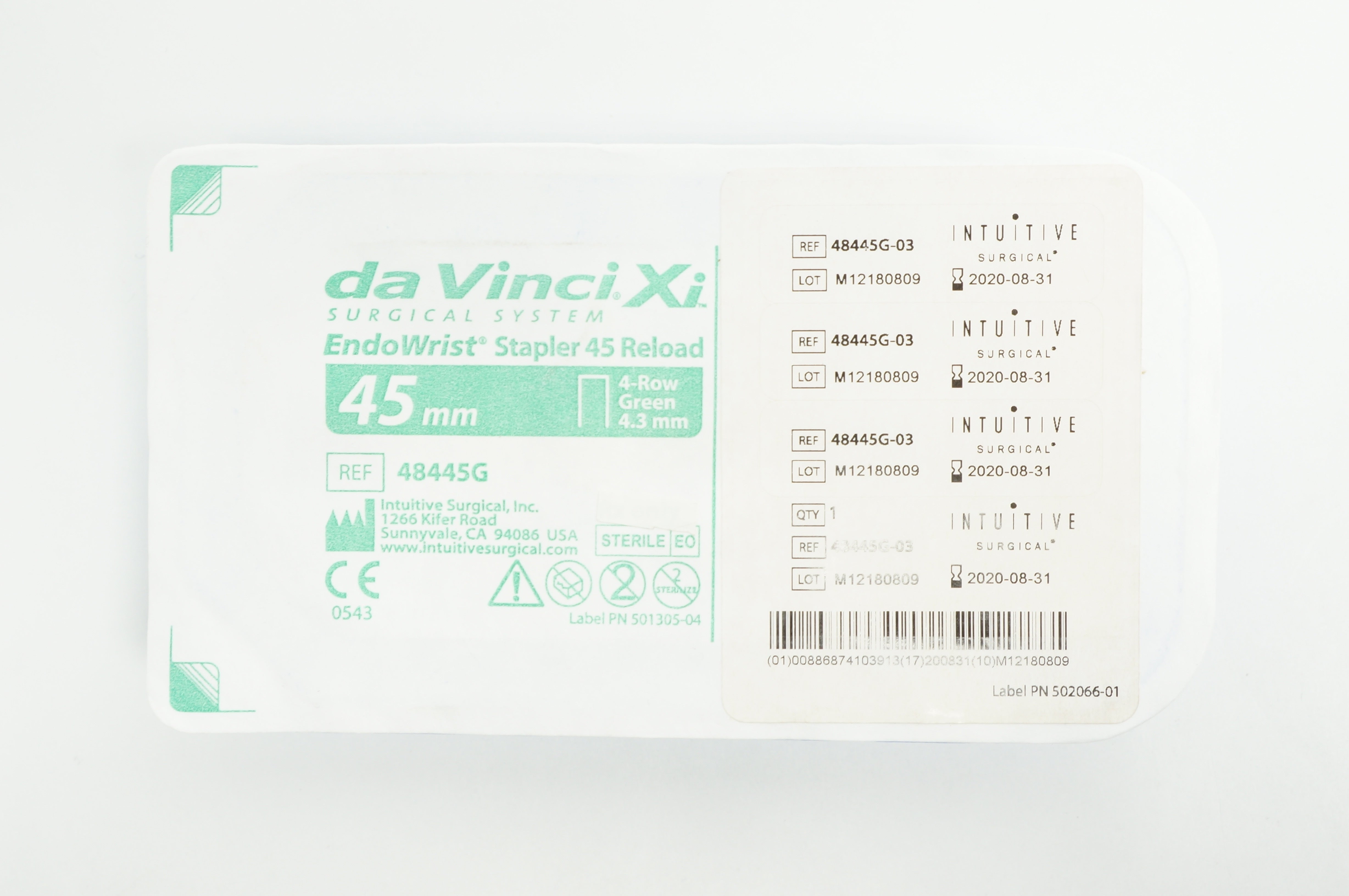 Intuitive 48445G daVinci Xi EndoWrist Stapler 45 Reload 45mm 4-Row 4.3mm (x)