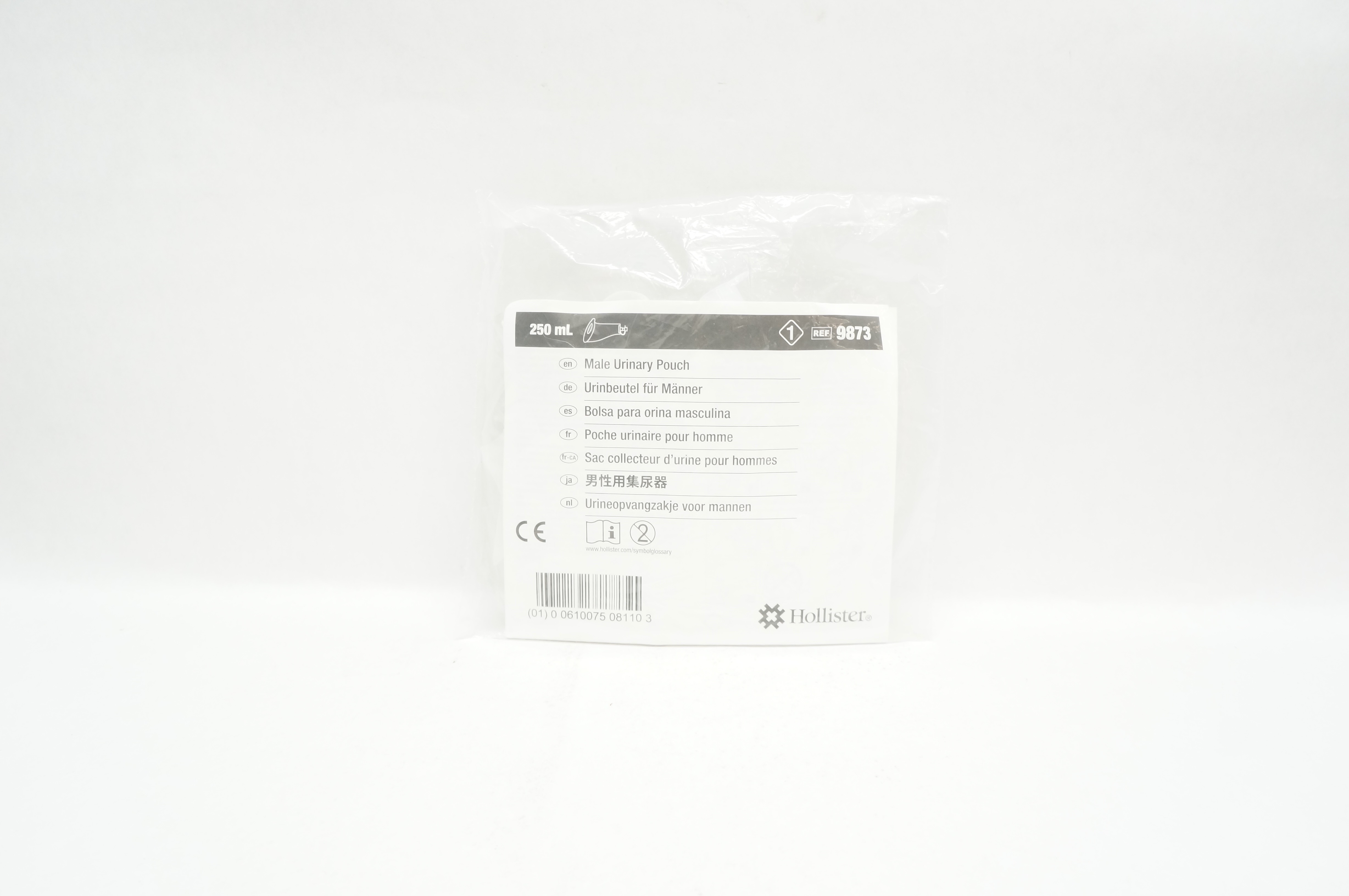 Hollister 9873 Male Urinary Pouch 250mL