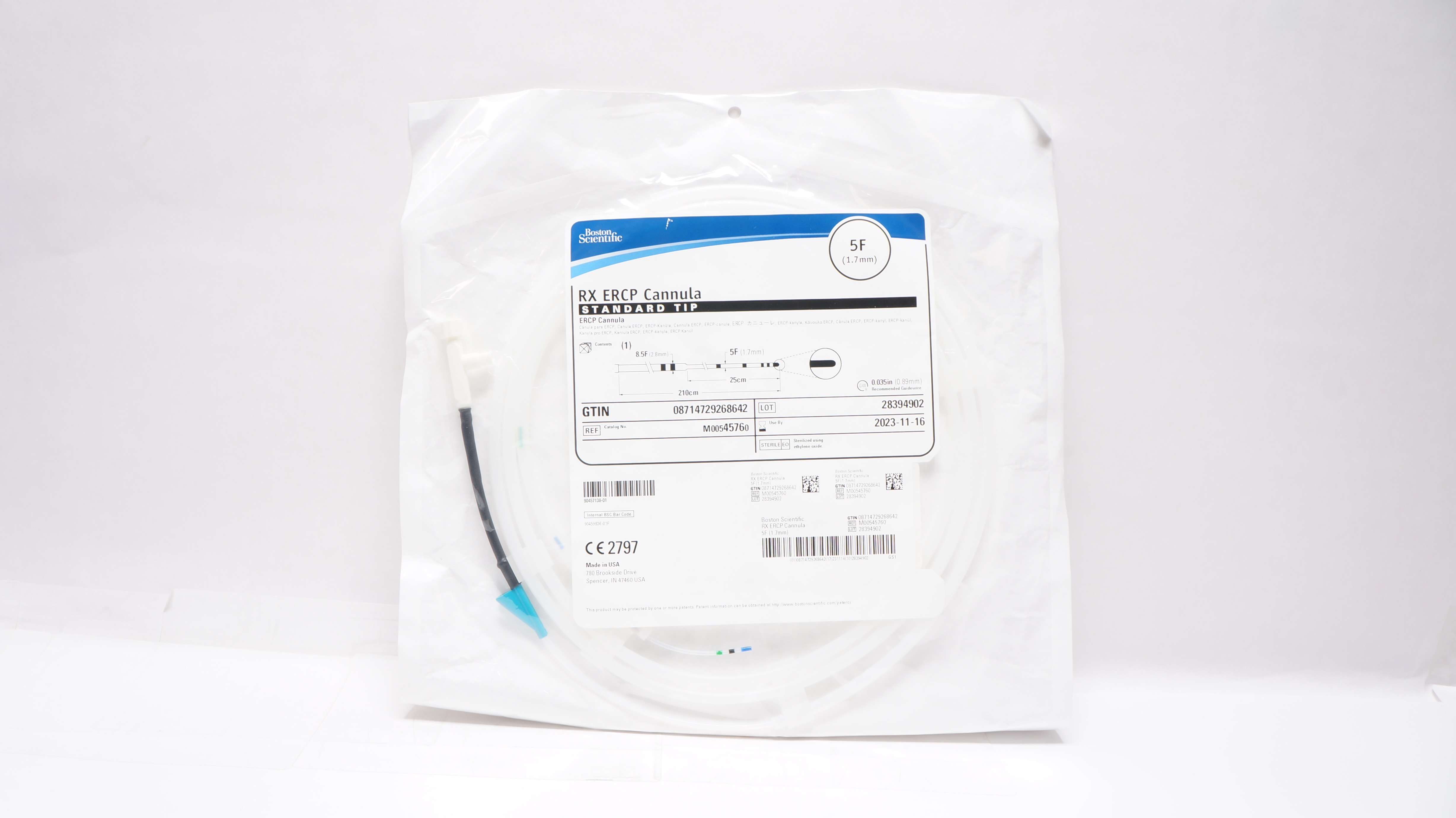 Boston Scientific 4576 RC ERCP Cannula 5F Standard Tip (x)