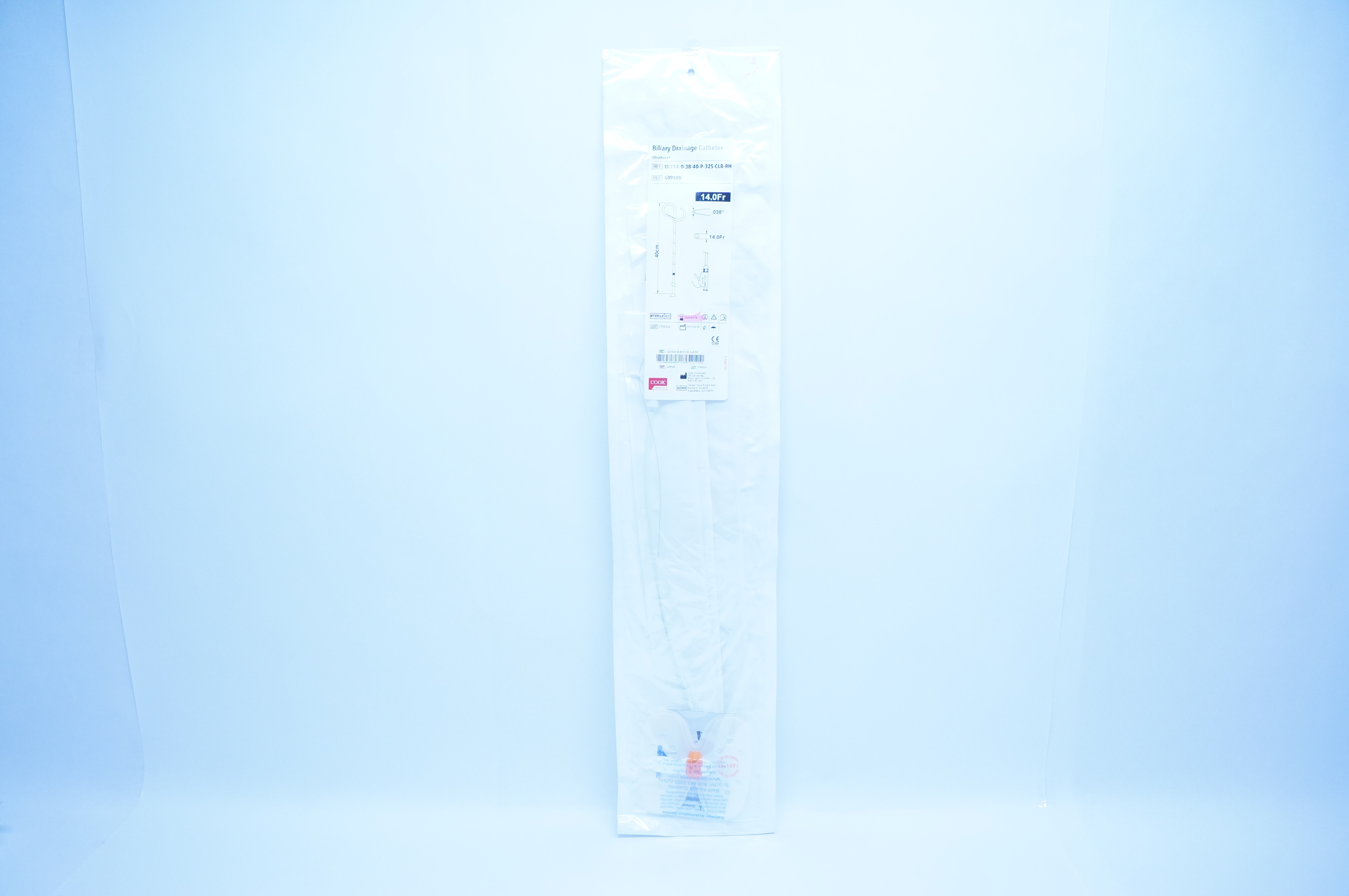 Cook Medical G09500 Biliary Drainage Cath. Ultrathane 14.0Fr x .038inch (x)