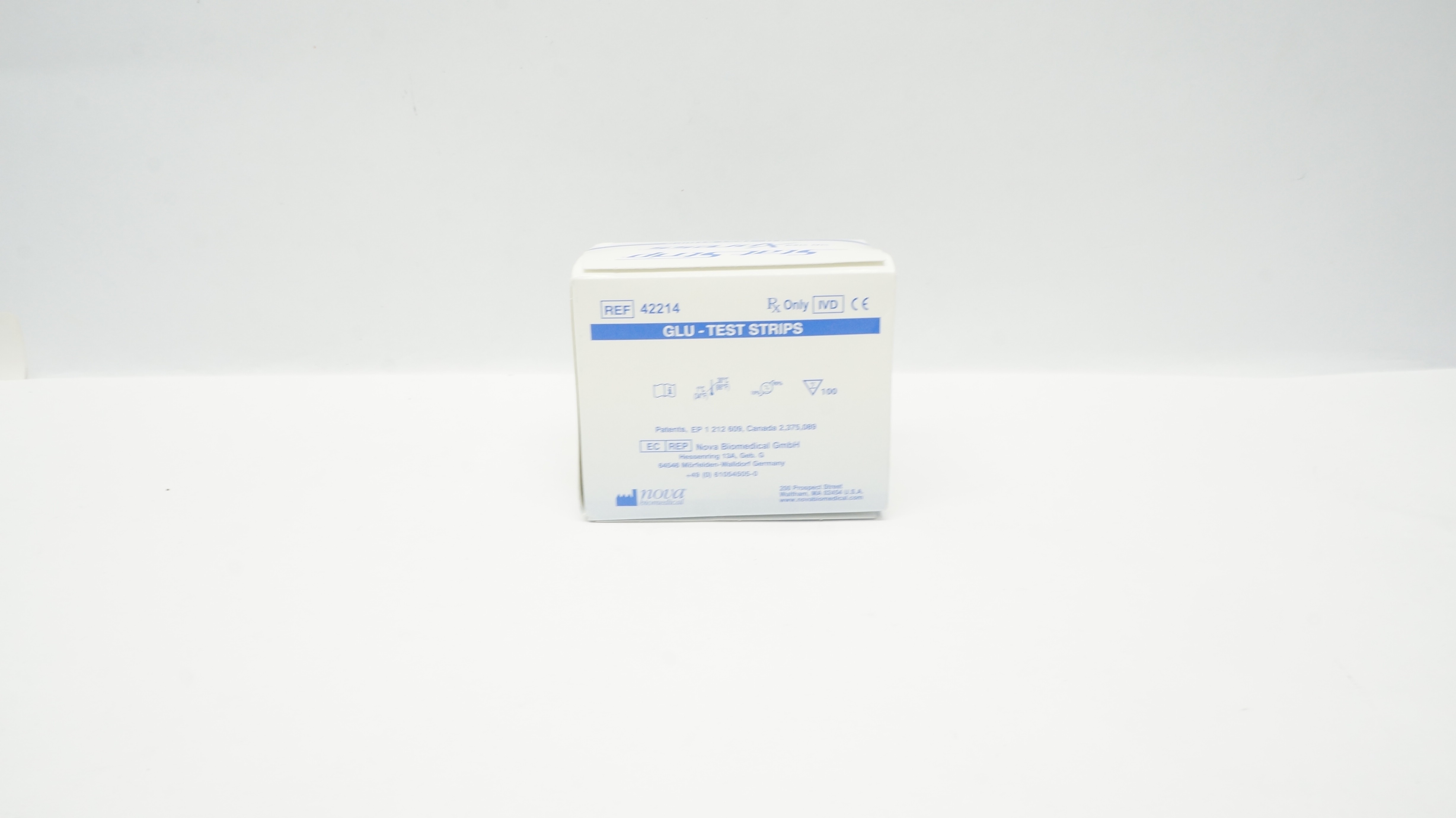 Nova Biomedical 42214 Stat Strip Xpress Glu-Test Strips (x)- Box of 100