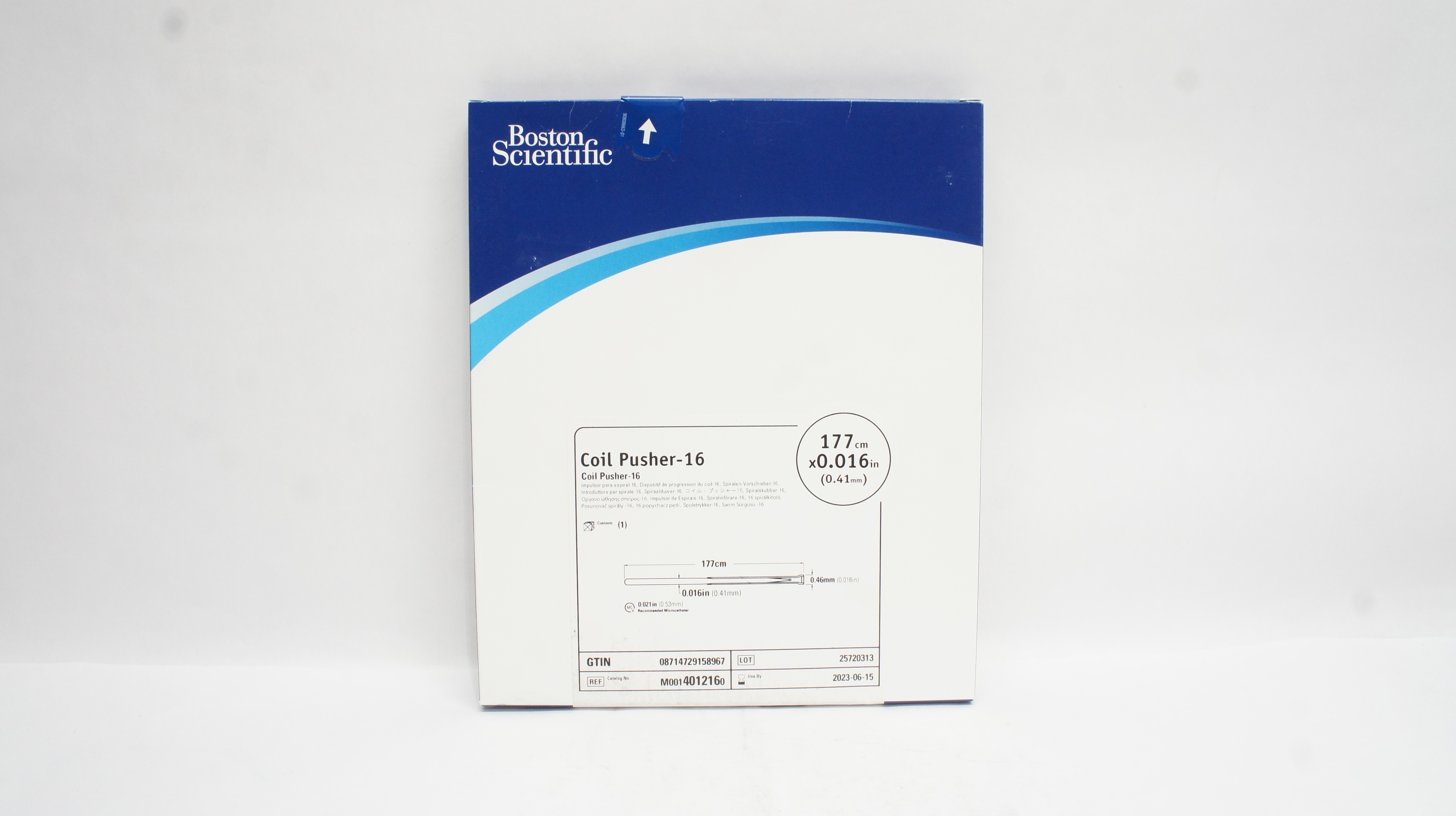 Boston Scientific 401216 Coil Pusher-16, 177cm x 0.016 inch (x)