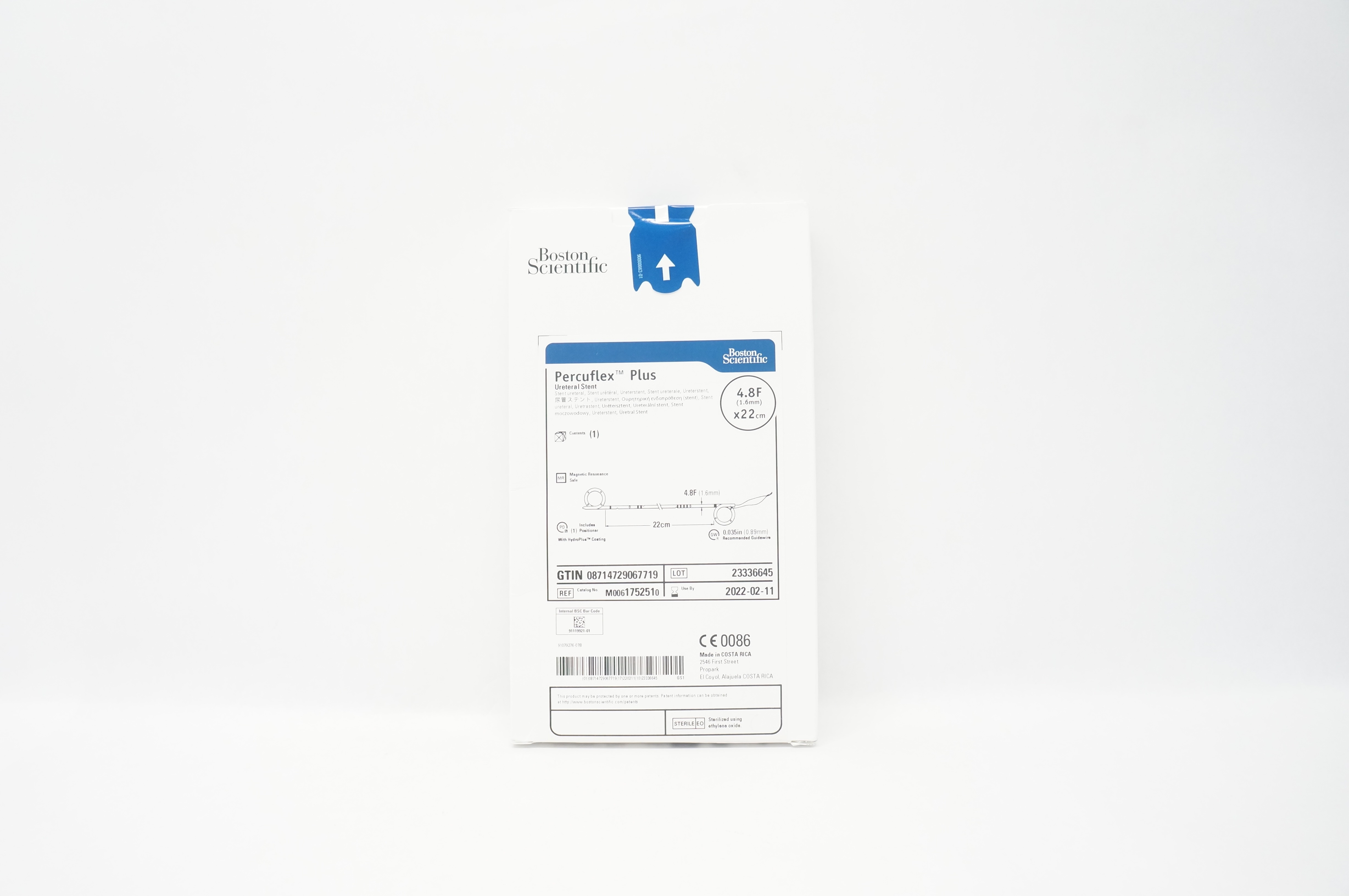 Boston Scientific 175251 Percuflex Plus Ureteral Stnt 4.8F x 22cm (x)