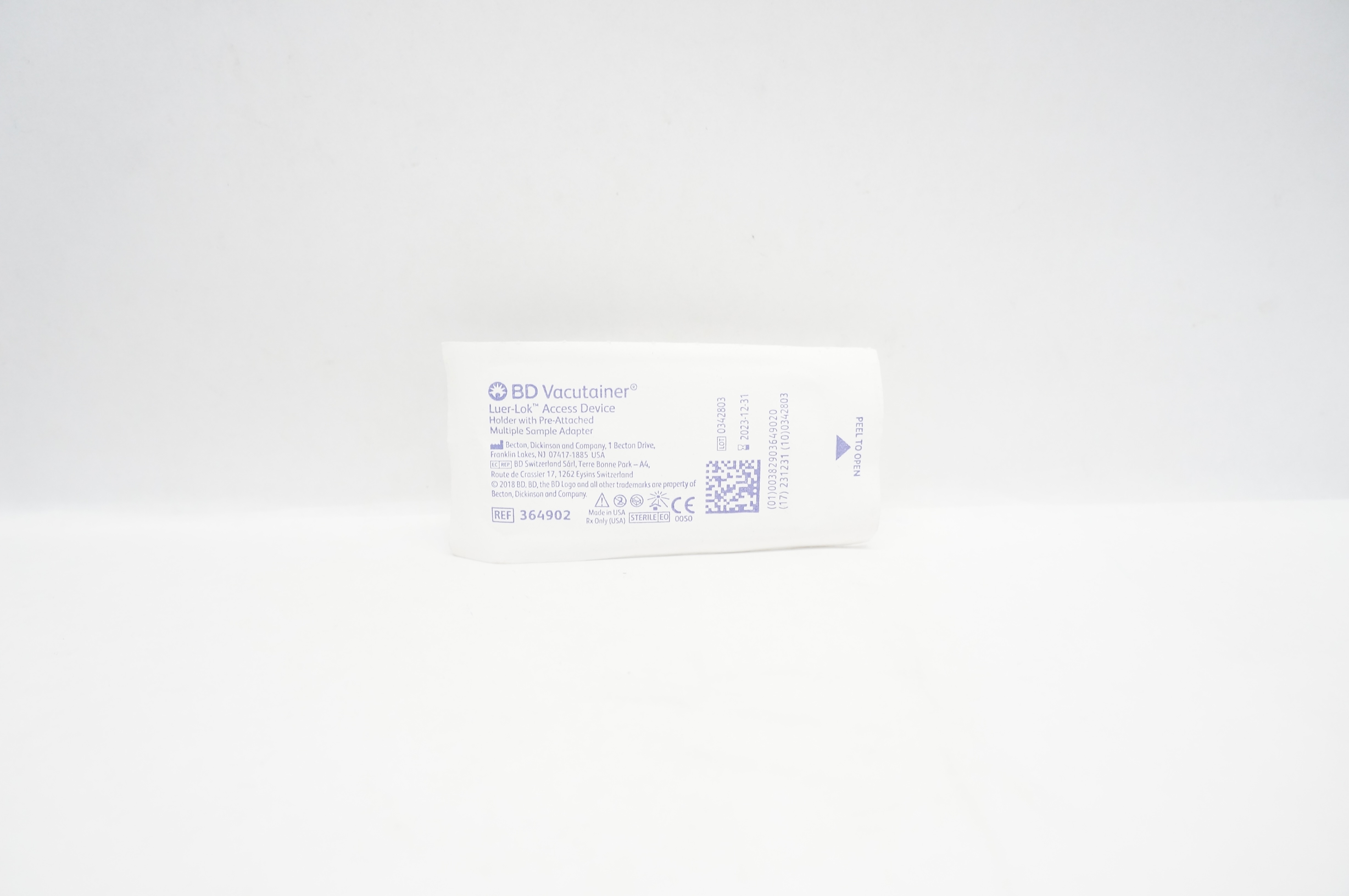 BD 364902 Vacutainer Luer-Lok Access Device Holder with Multiple Sample Adapter