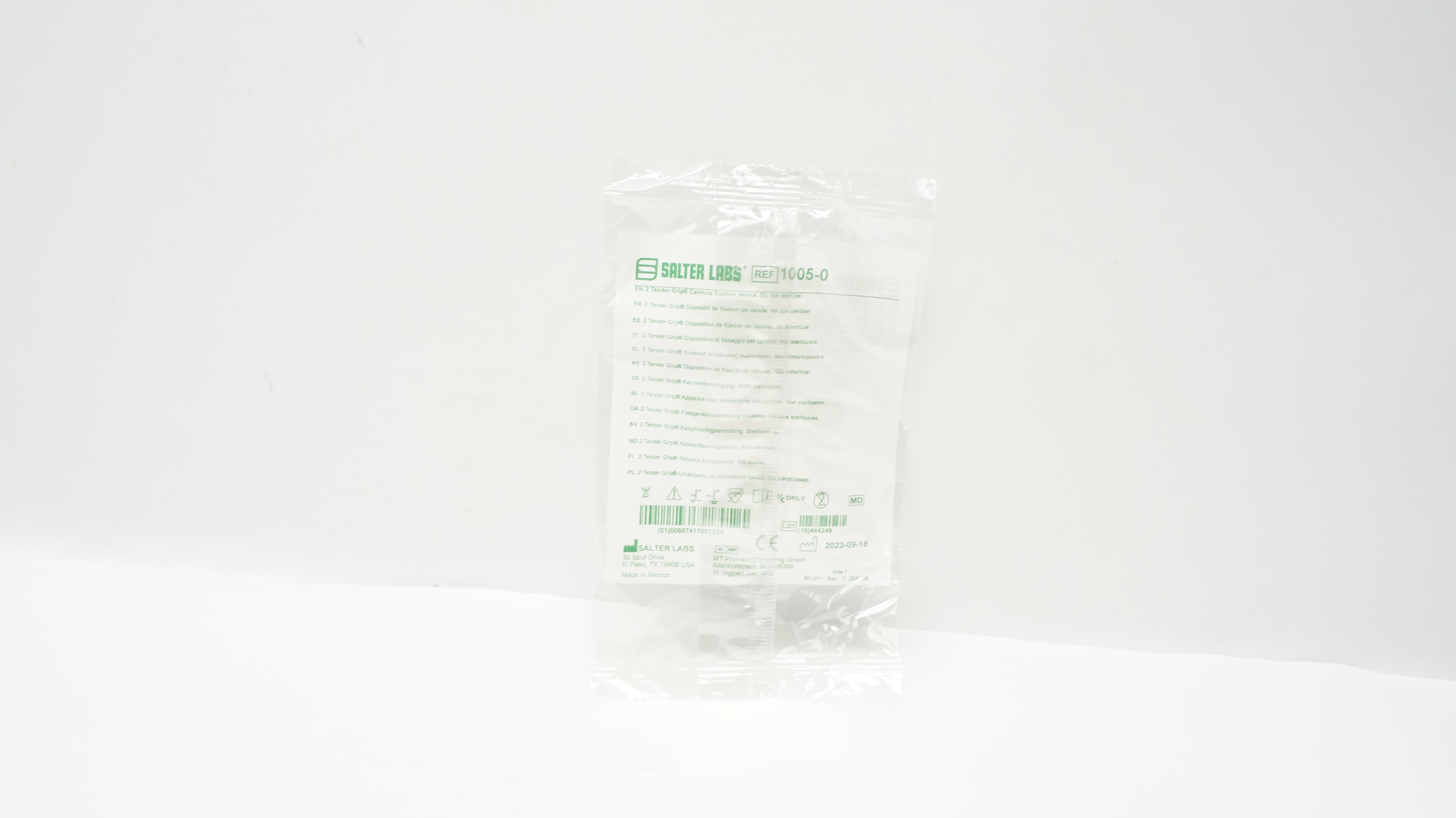 Salter Labs 1005-0 Tender Grip Cannula Fixation Device