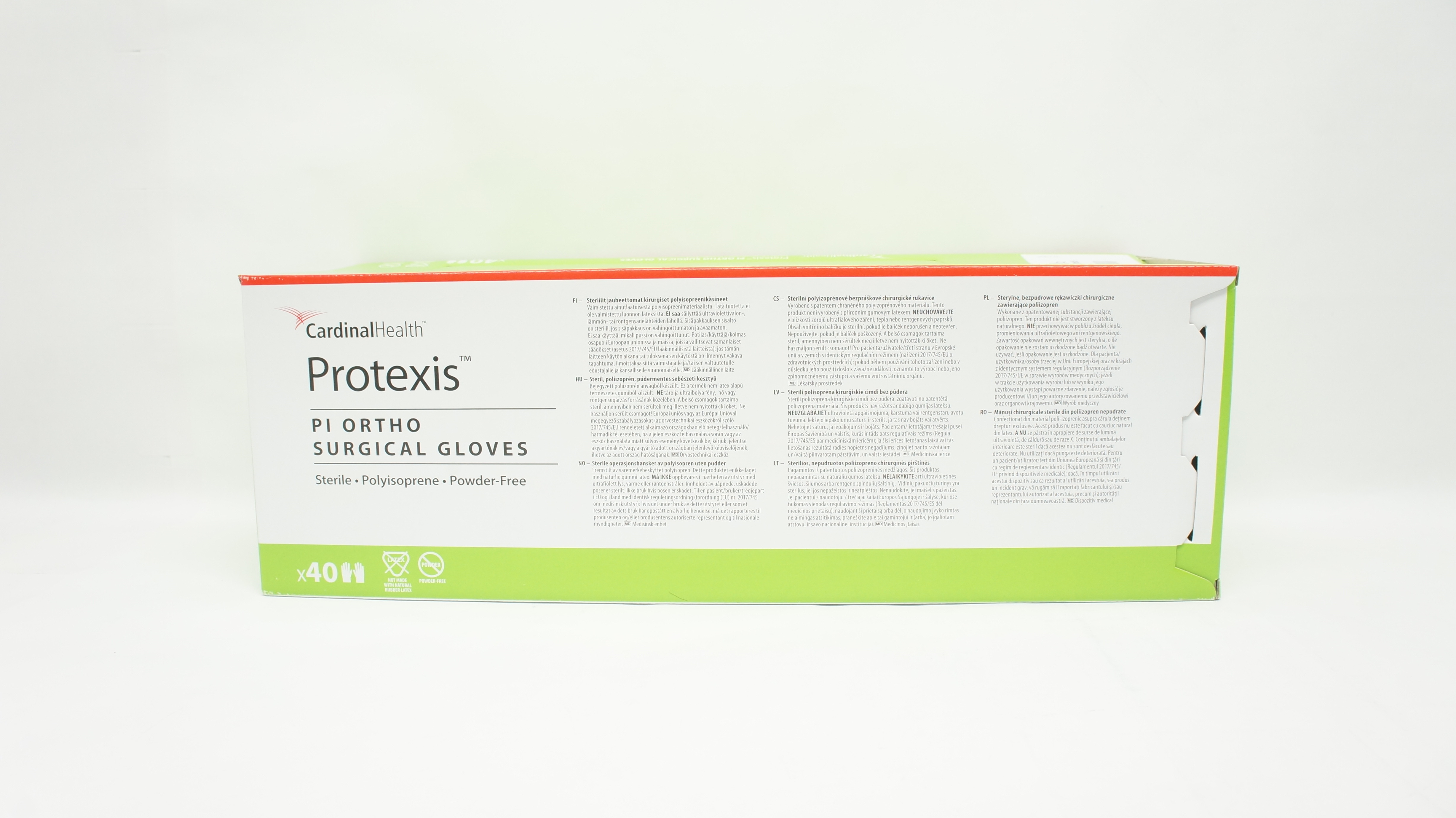 Cardinal Health 2D73ET65 Protexis PI Ortho Surgical Gloves, 6-1/2 - Box of 40