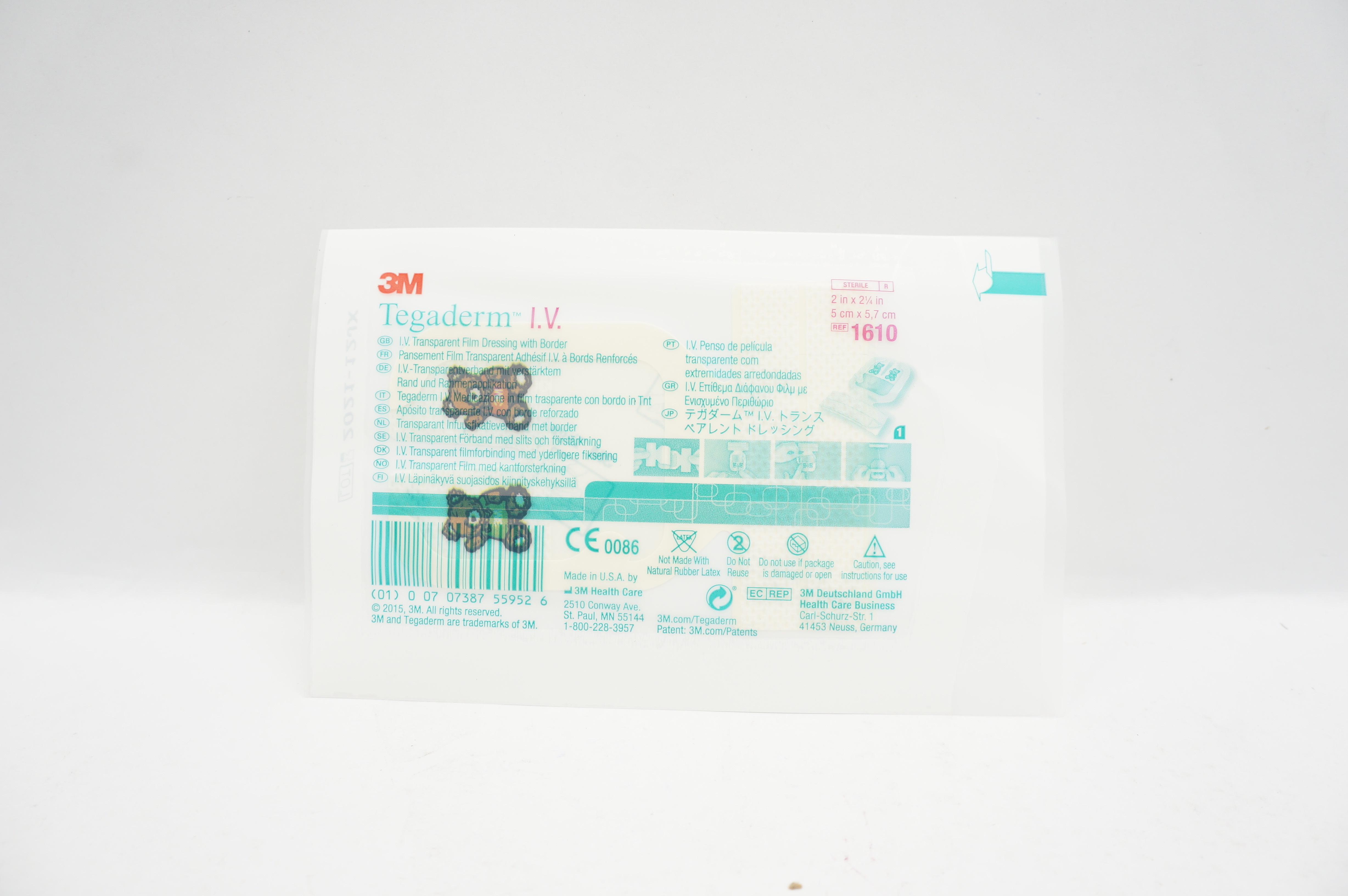 3M 1610 Tegaderm I.V. Transparent Film Dressing with Border (x)