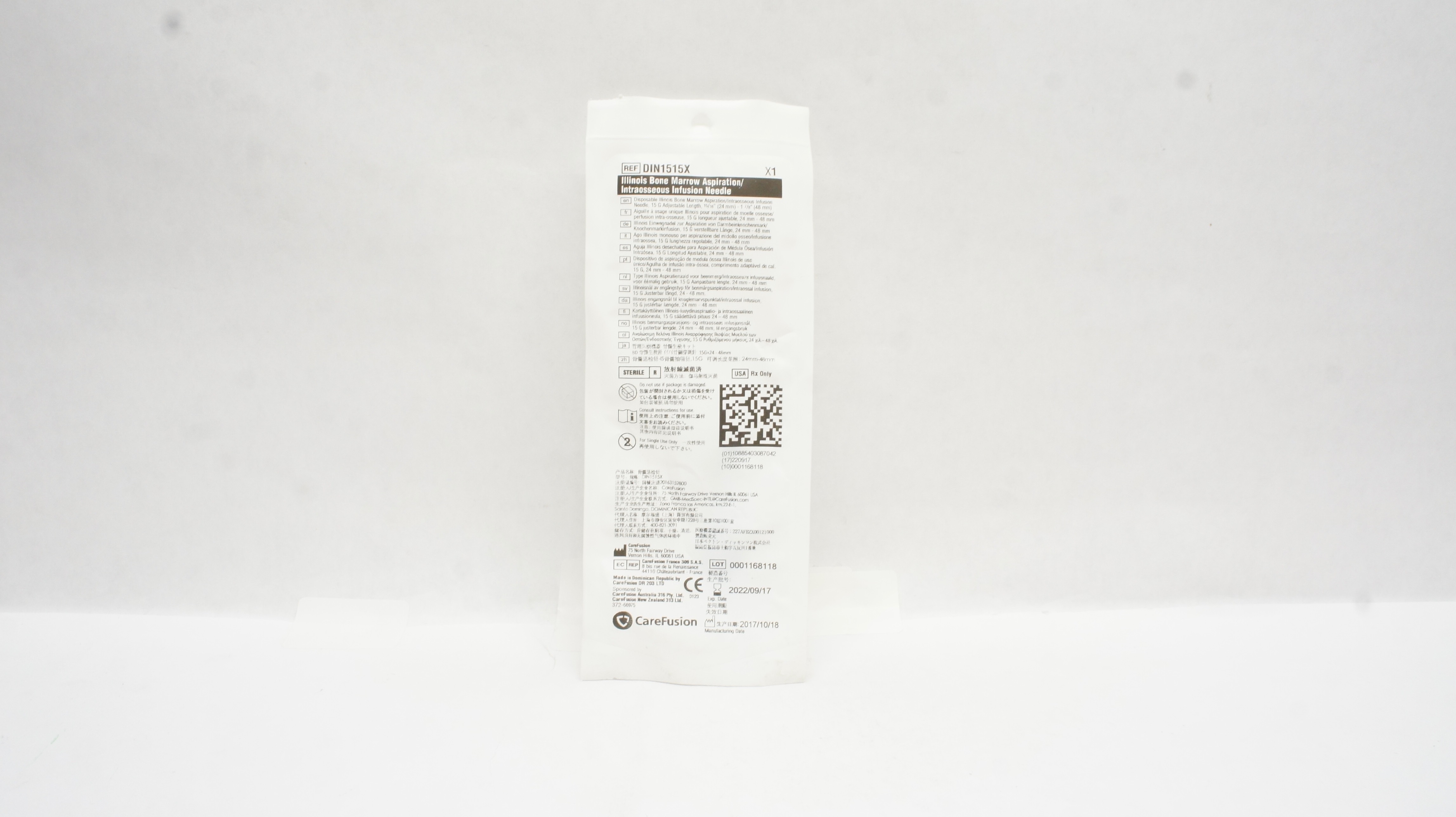 CareFusion DIN1515X Illinois Bone Marrow Aspiration Infusion Ndle 15G (x)