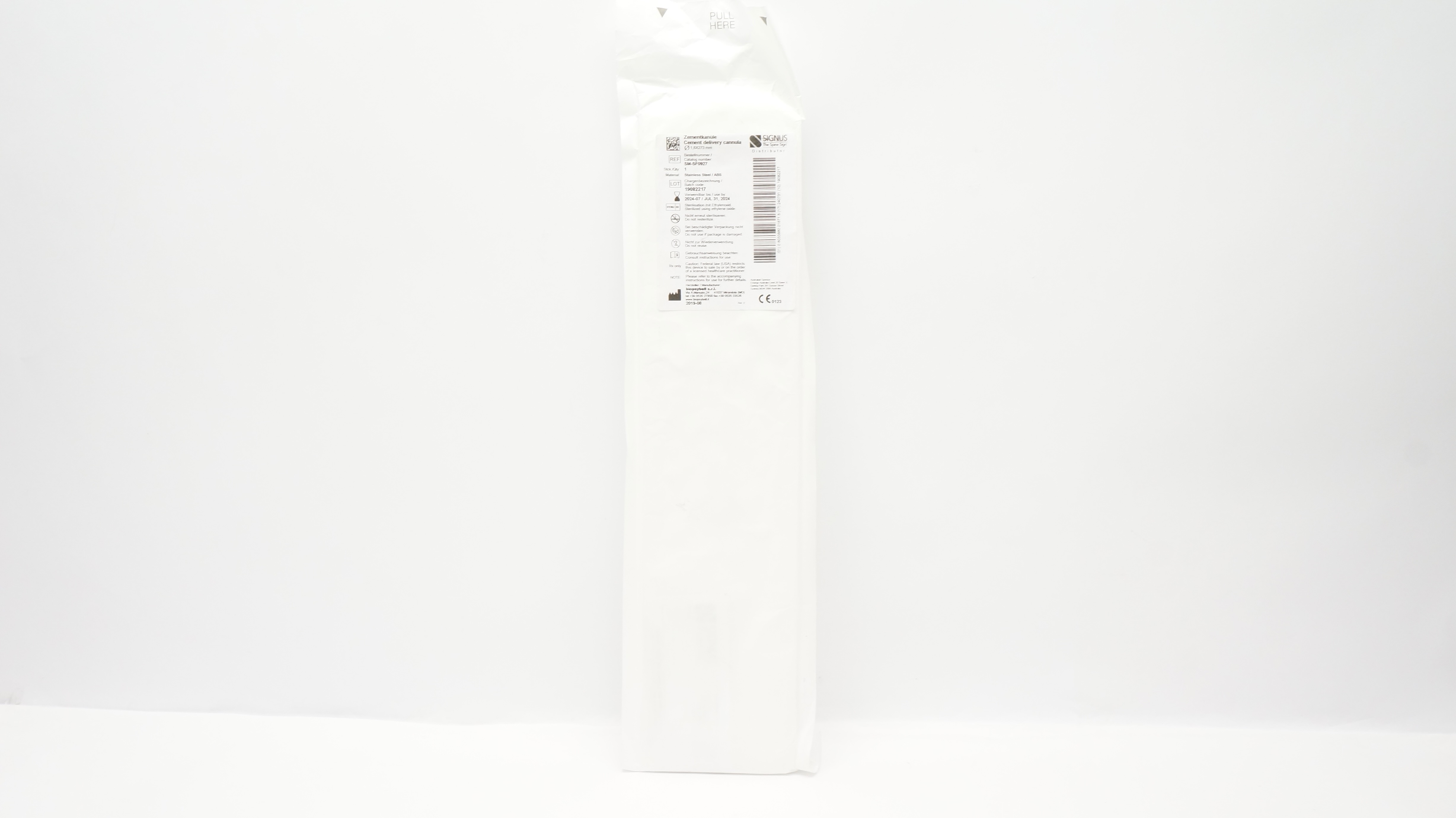 Biopsybell SM-SF0927 Signus Cement delivery Cannula 1.8x273mm (x)