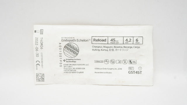 Ethicon GST45T Echelon Endopath Reload 45mm Staple Line 4.2mm 6 Rows