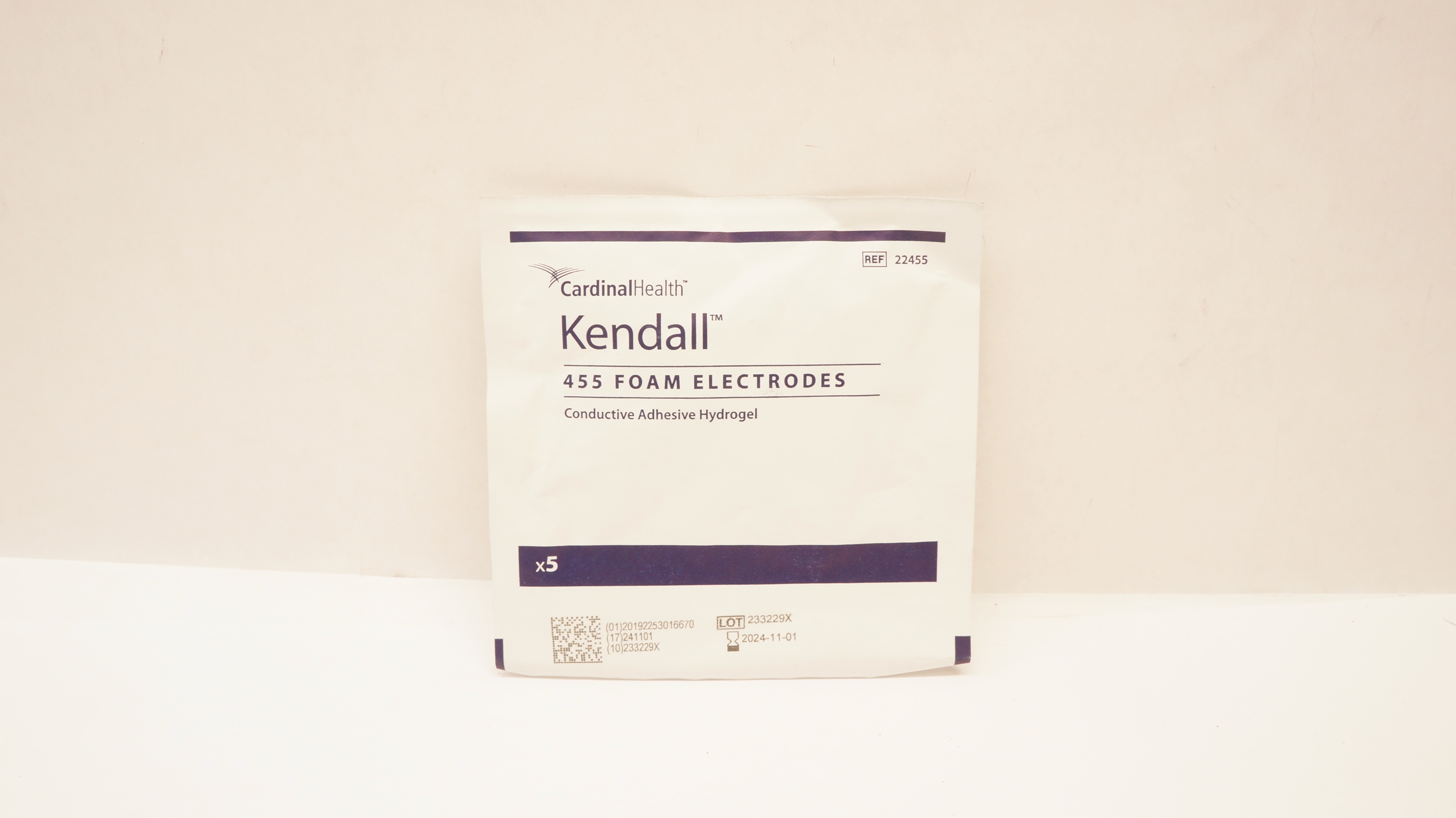Cardinal Health 22455 Kendall 455 Foam Electrodes - Pack of 5