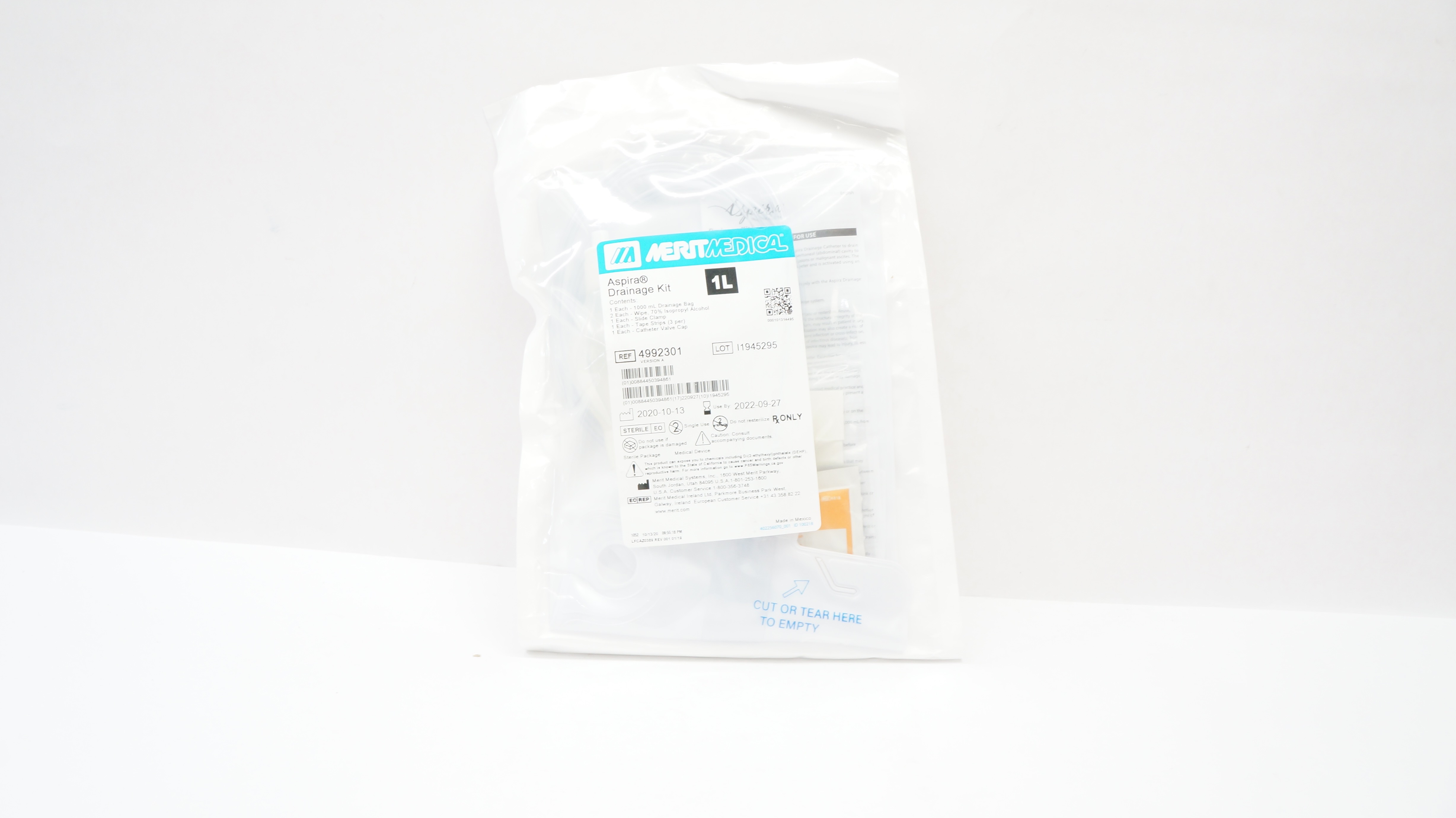 Merit Medical 4992301 Aspira Drainage Kit 1L (x)
