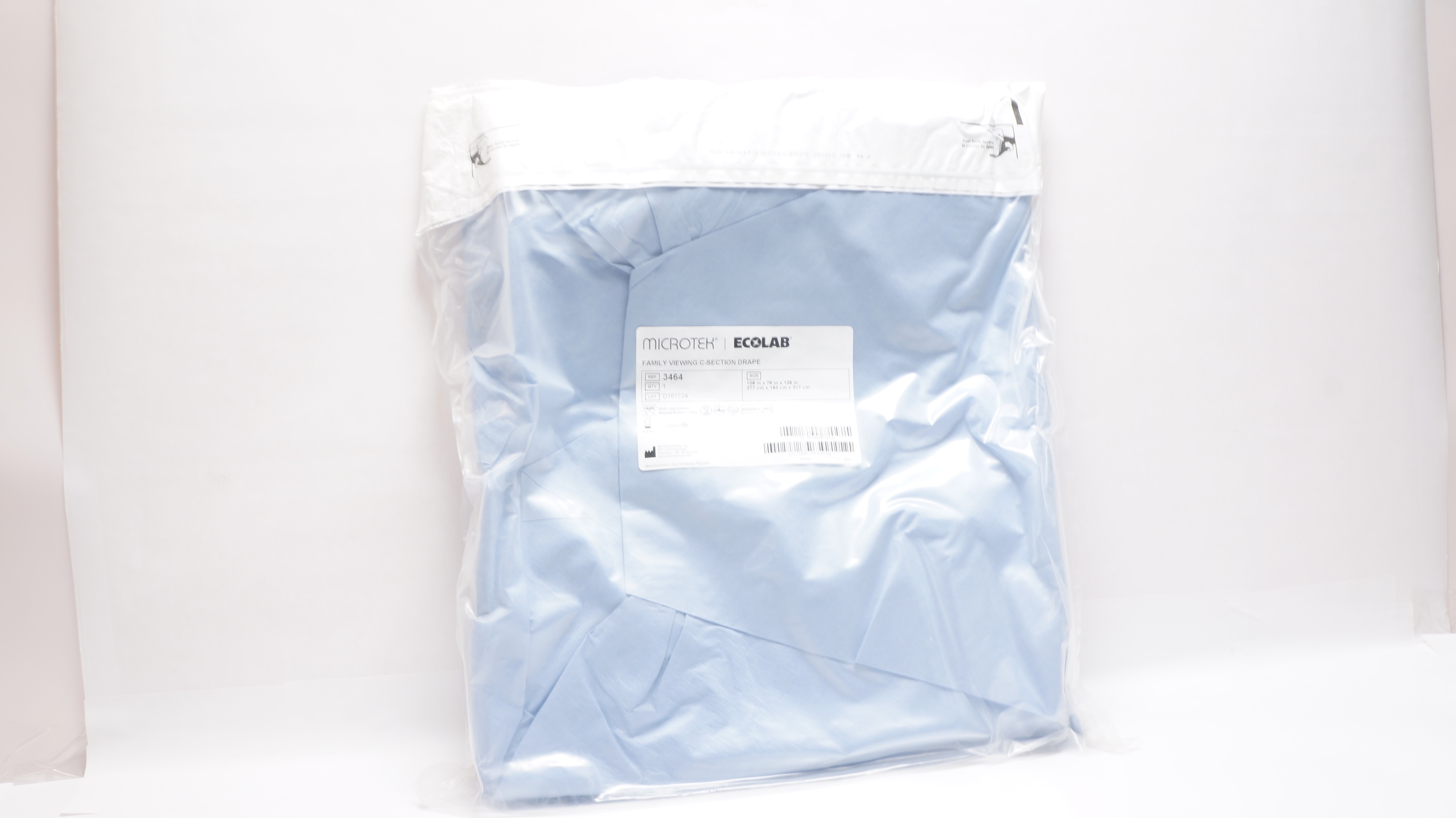 Microtek 3464 Ecolab Family Y Viewing C-Section Drape 109 x 76 x 125inch (x)
